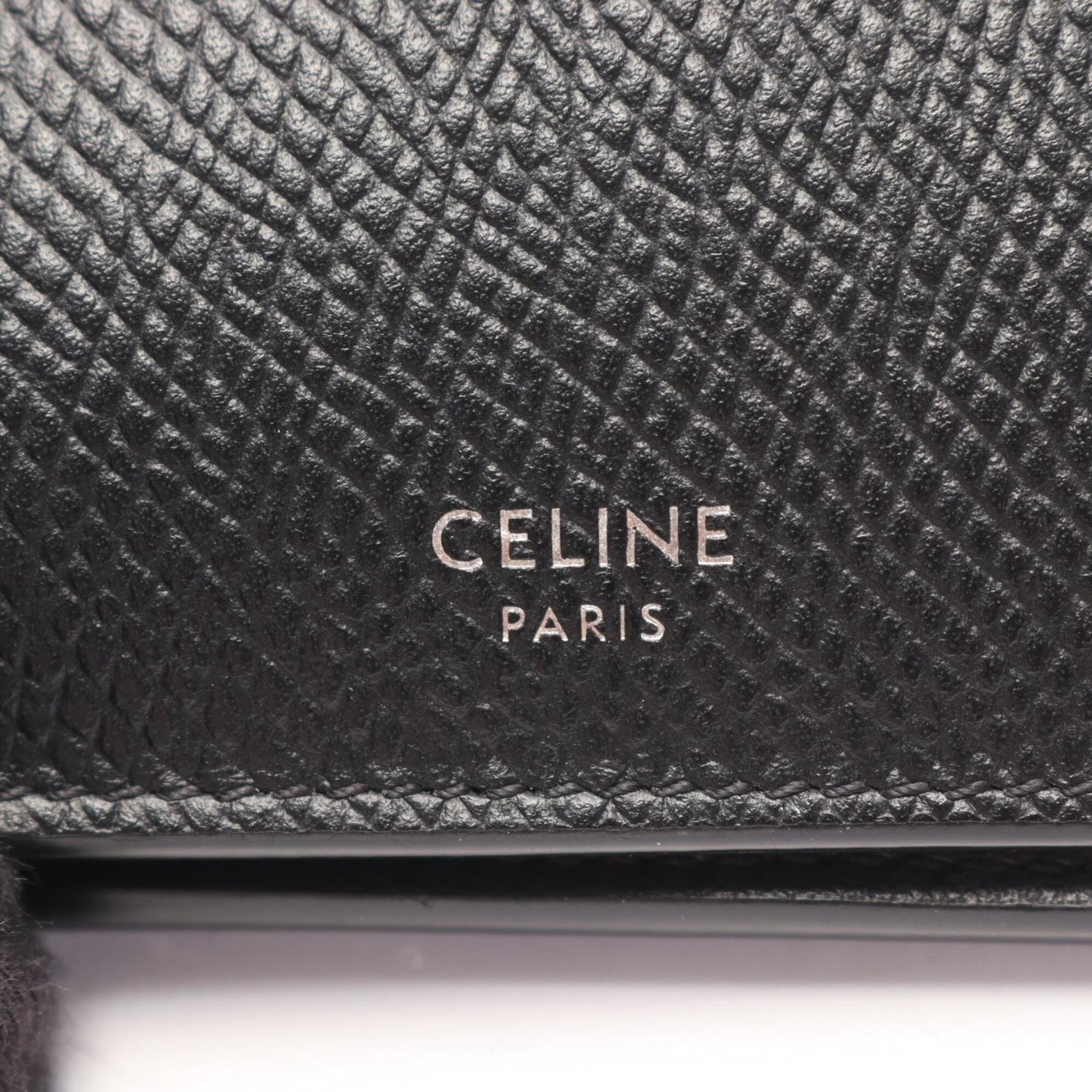 Celine Black Leather Wallet (Bi-Fold) (Pre-Owned)