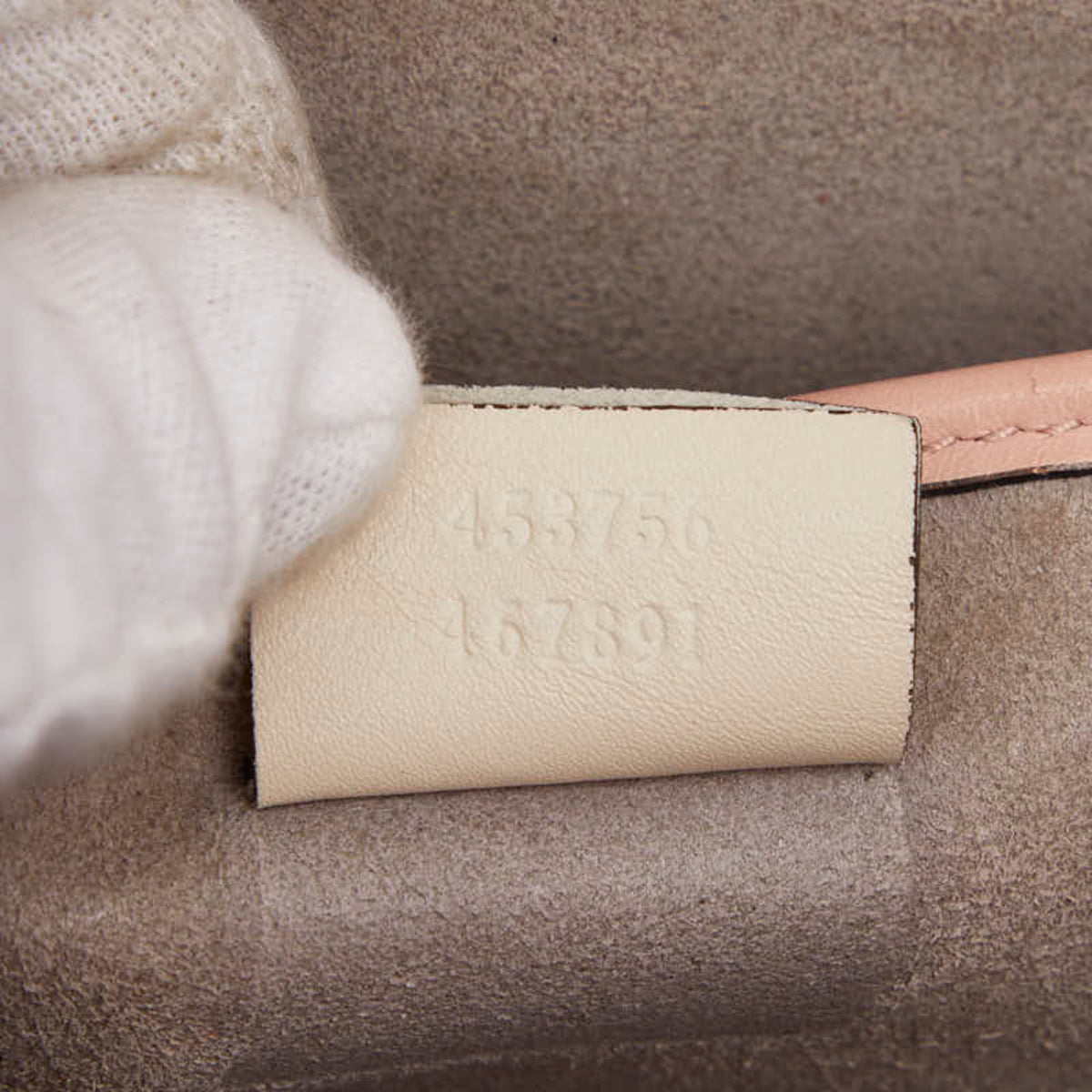 Gucci Ivory Pink Leather Handbag Shoulder Bag (Pre-Owned)