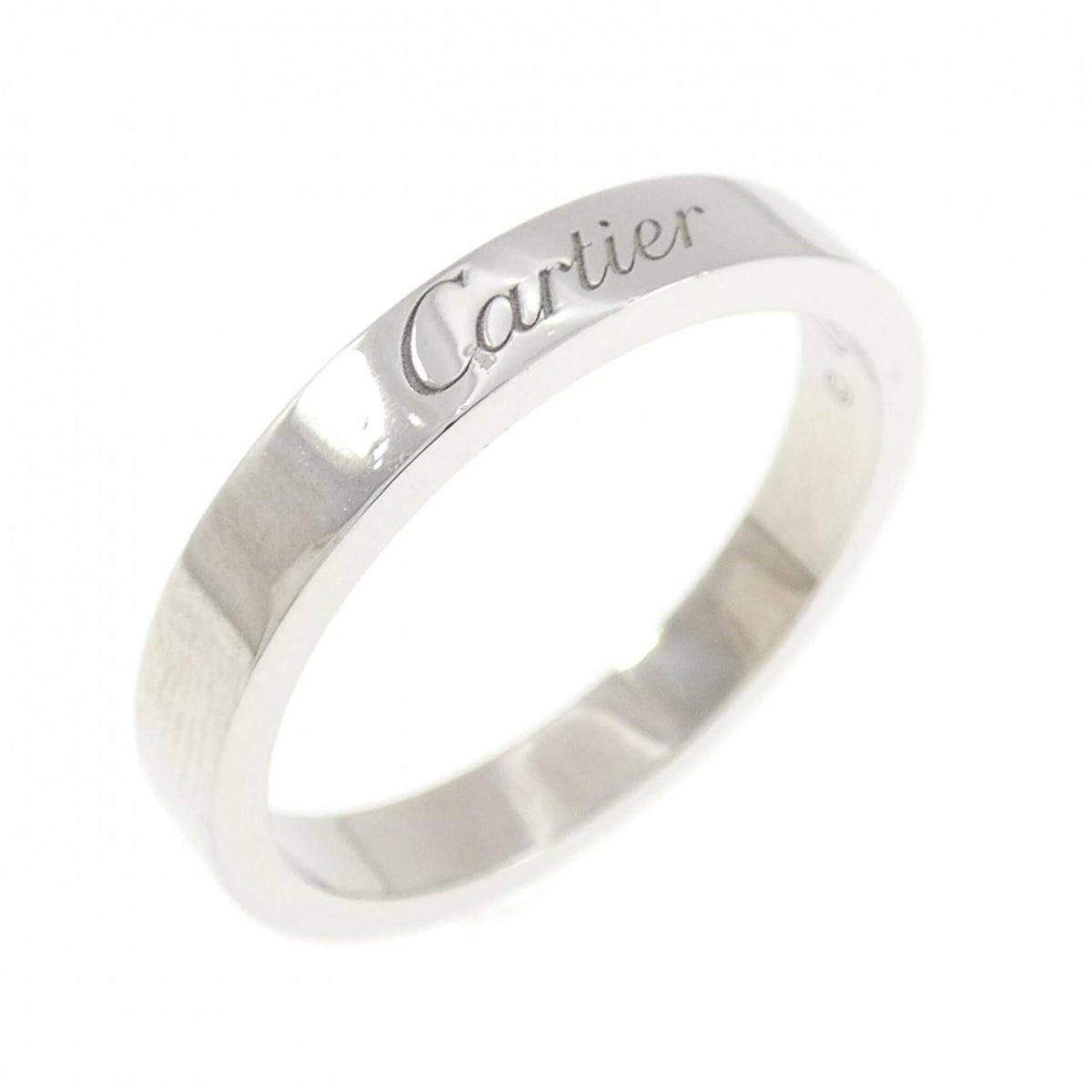 Cartier Platinum Platinum 950 Band Ring (Pre-Owned)