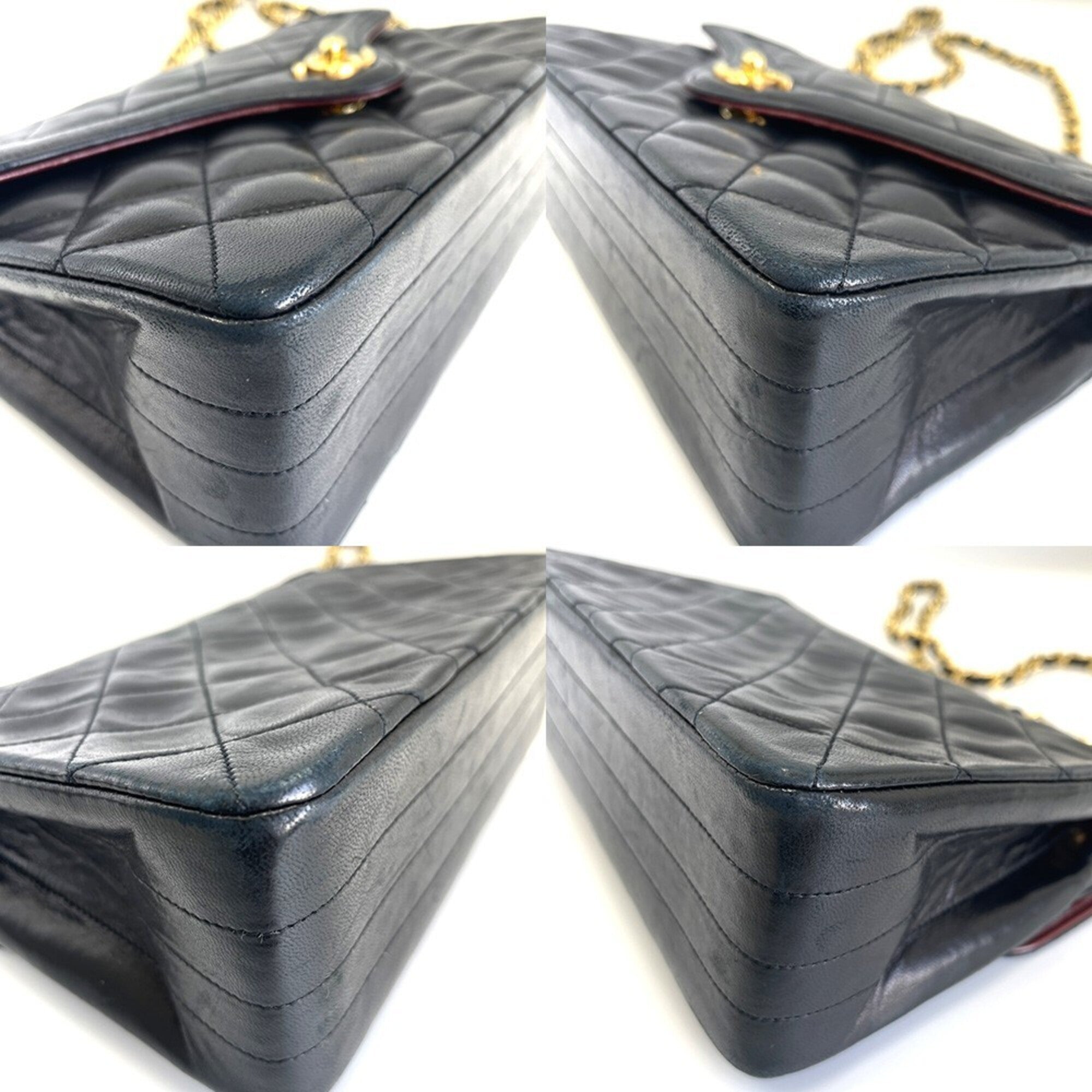 Chanel Black Leather Shoulder Bag (Pre-Owned)