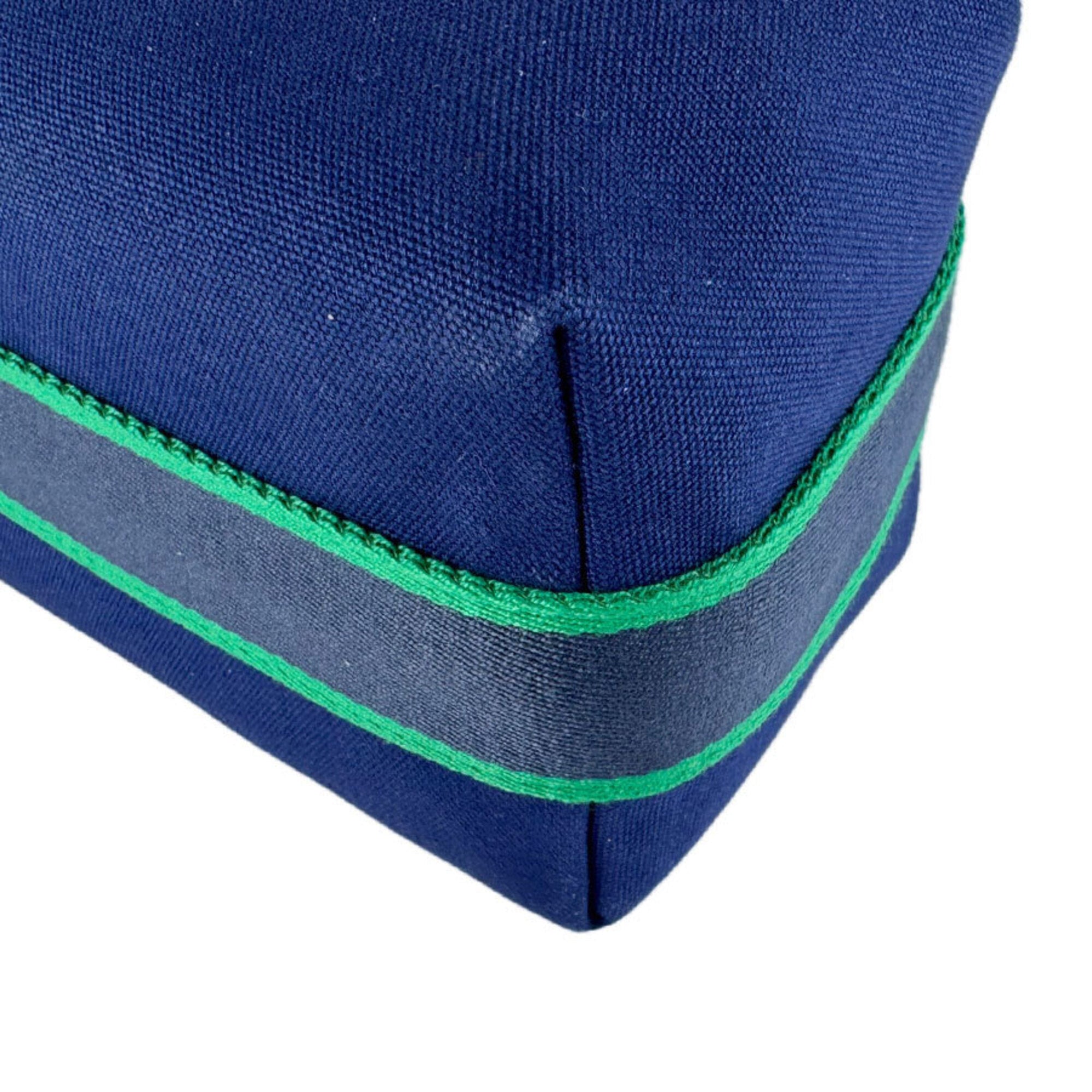 Hermes Navy Canvas Handbag Pouch (Pre-Owned)