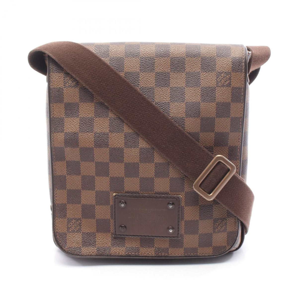 Louis Vuitton Brown Damier Canvas Coated Canvas Leather Handbag Shoulder Bag (Pre-Owned)