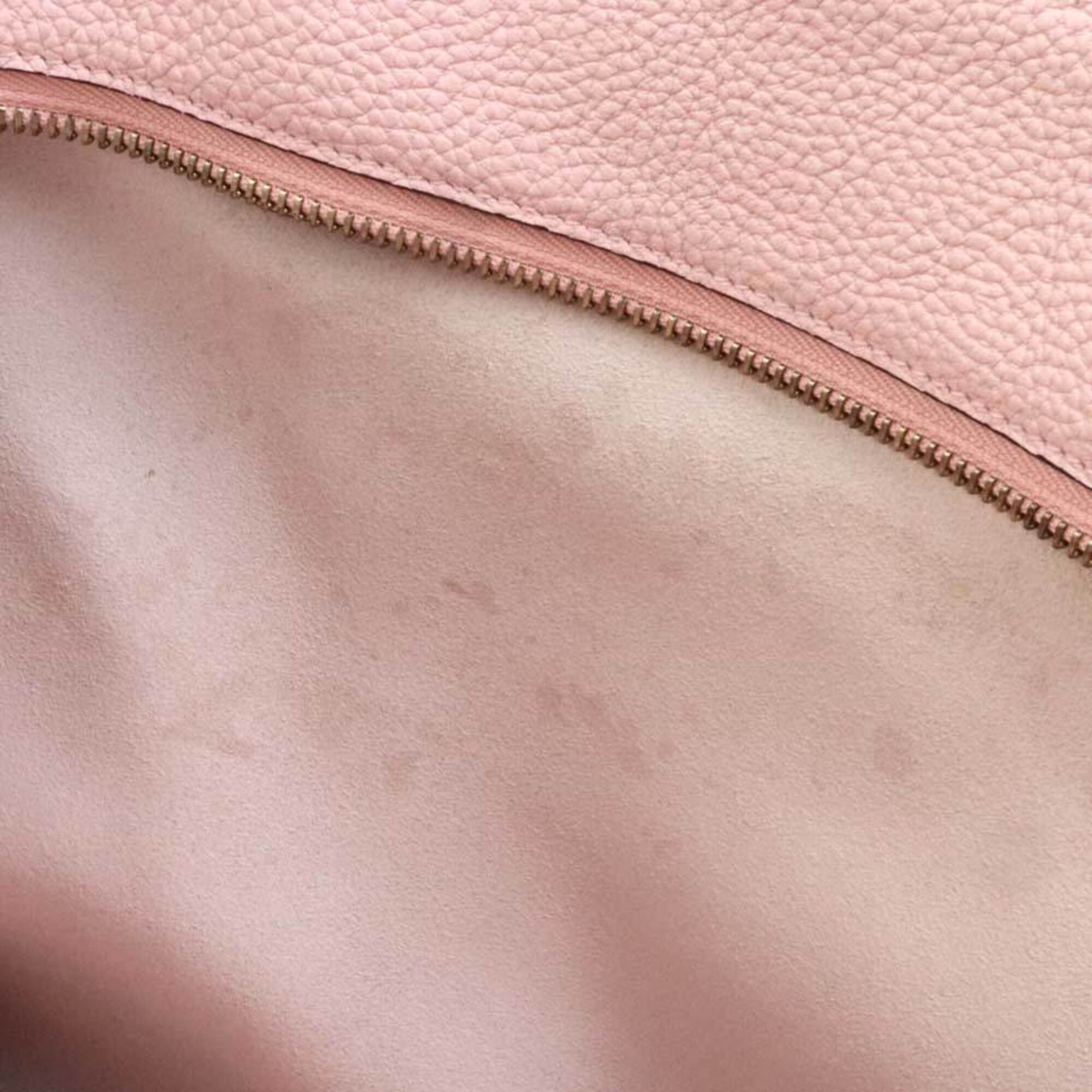 Salvatore Ferragamo Pink Leather Handbag Shoulder Bag (Pre-Owned)