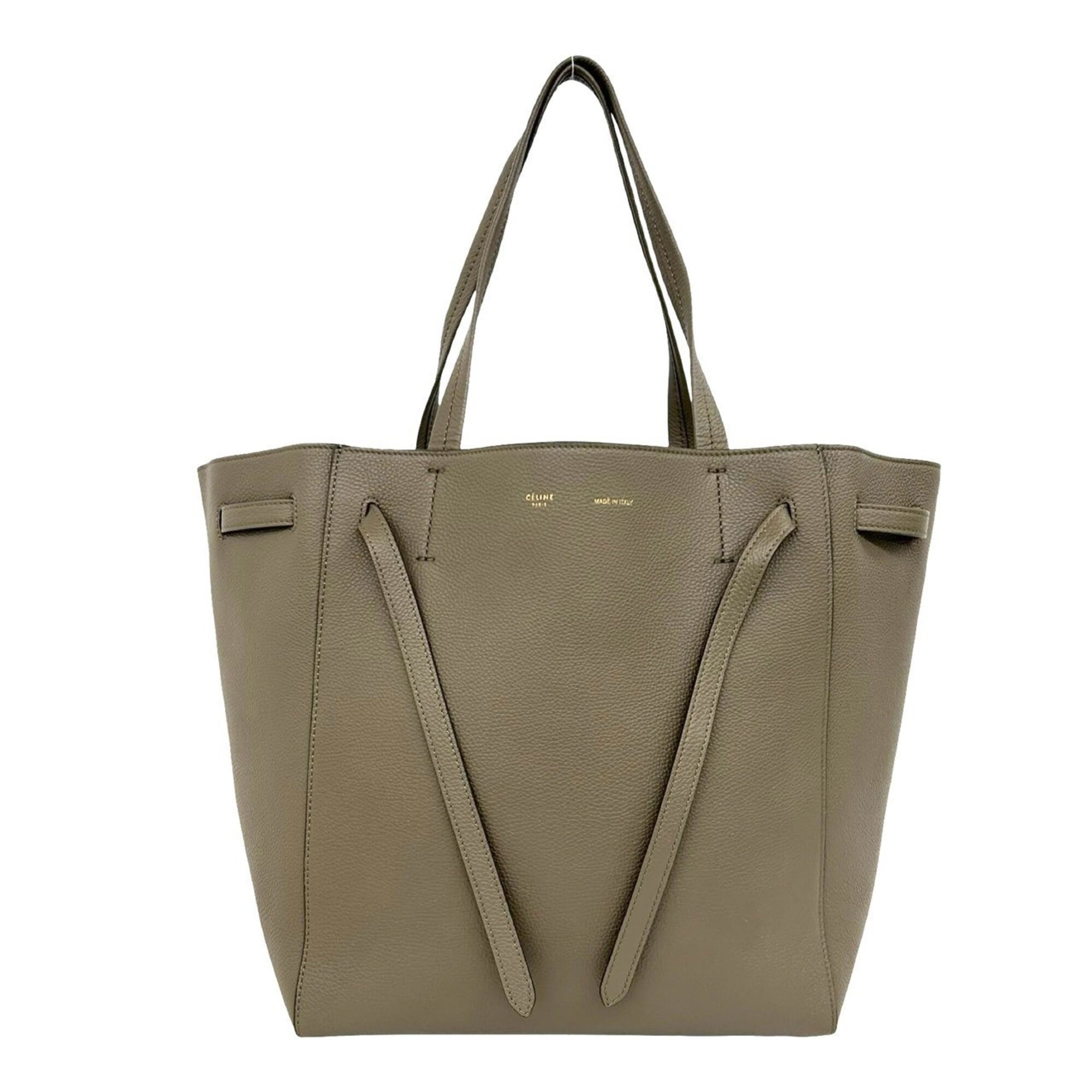 Celine Beige Leather Shoulder Bag Tote Bag (Pre-Owned)