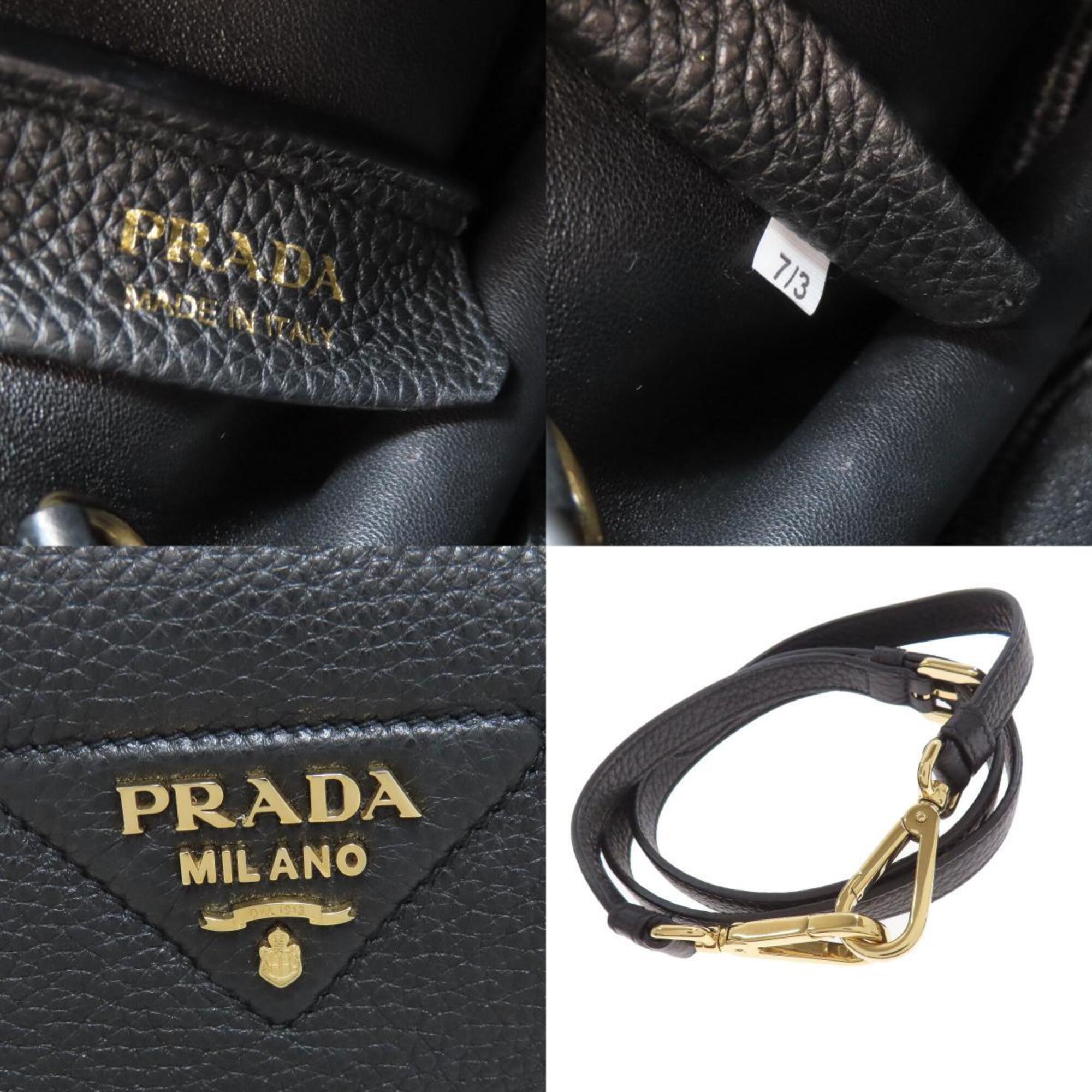 Prada Black Leather Handbag (Pre-Owned)