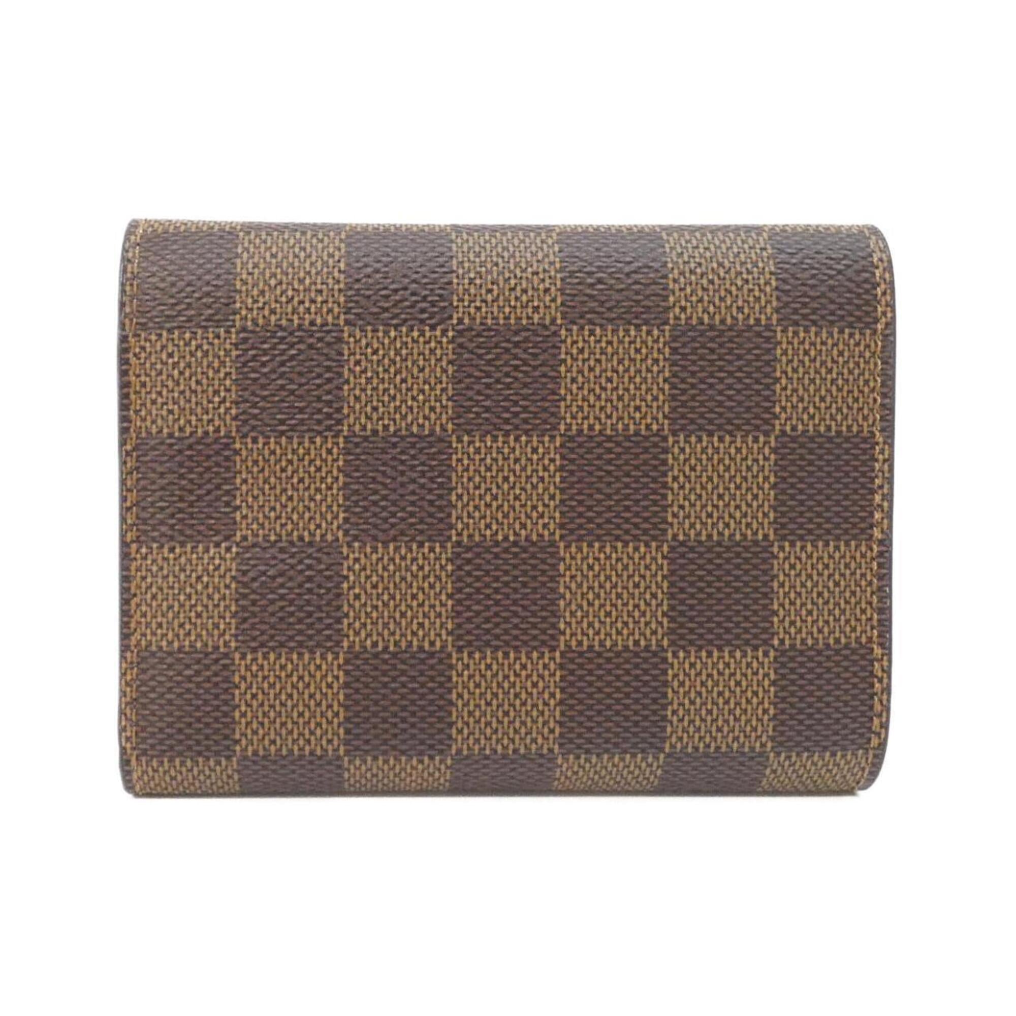 Louis Vuitton Damier Ebene Rose Ballerine Coated Canvas Wallet (Tri-Fold) (Pre-Owned)