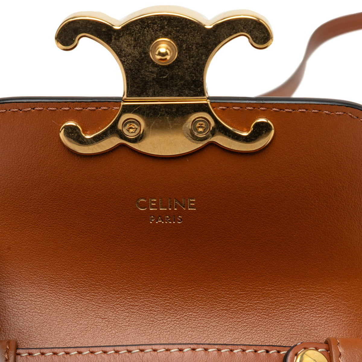 Celine Black Brown Pvc Leather Shoulder Bag (Pre-Owned)