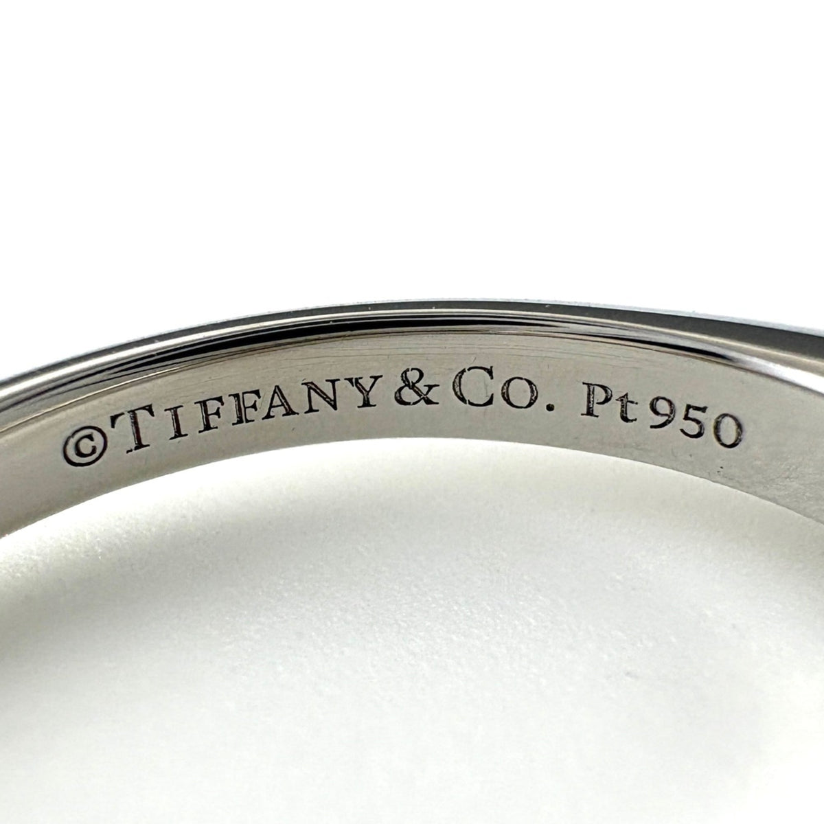 Tiffany Platinum 950 Band Ring (Pre-Owned)