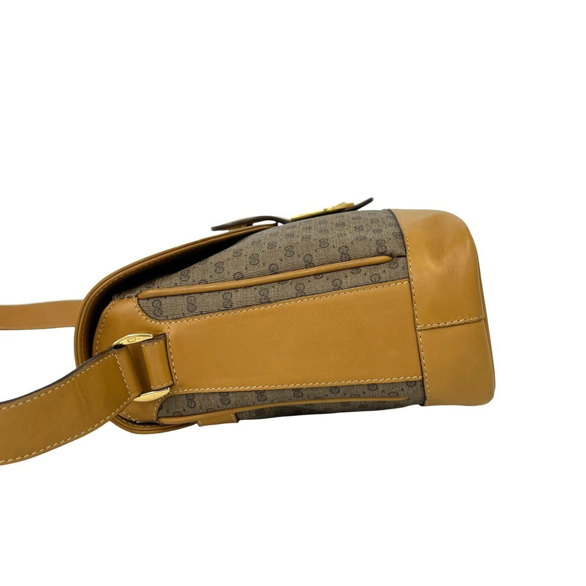 Gucci Brown Leather Pvc Crossbody Bag Shoulder Bag (Pre-Owned)