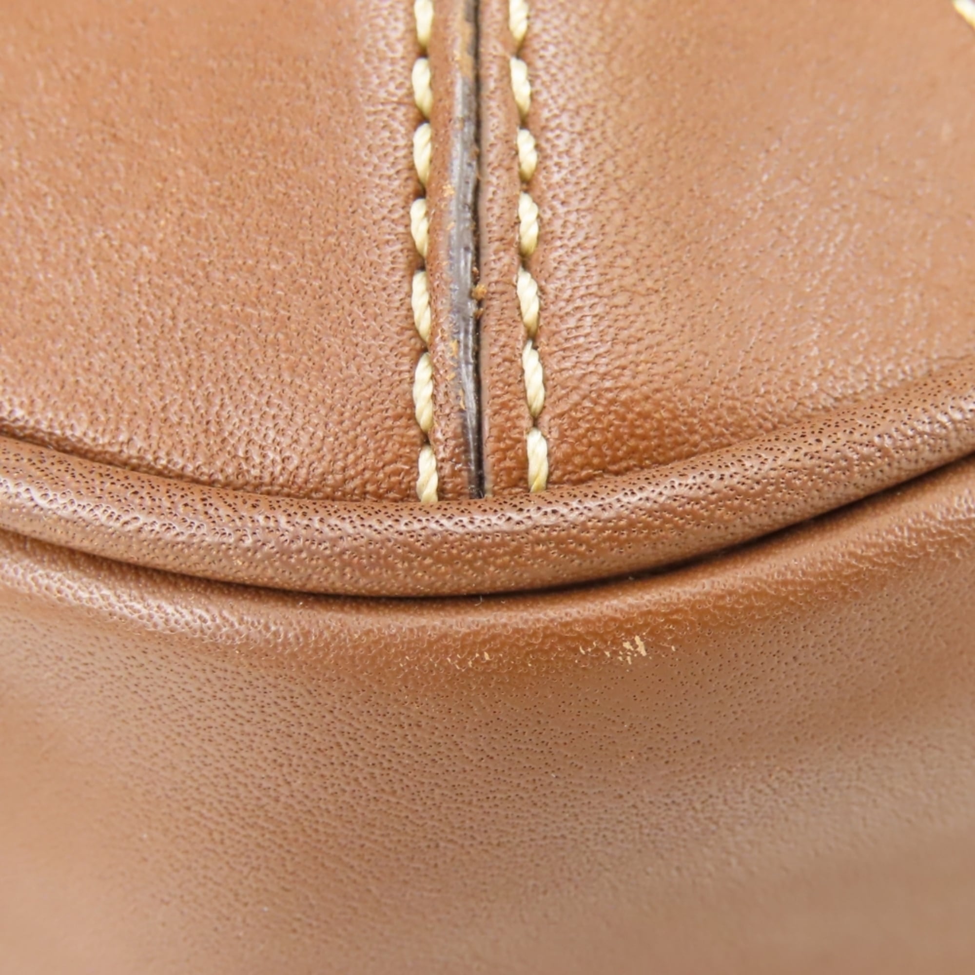 Coach Brown Canvas Leather Shoulder Bag (Pre-Owned)