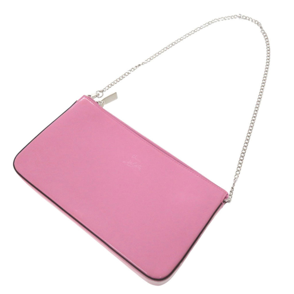 Christian Louboutin Pink Patent Leather Shoulder Bag (Pre-Owned)
