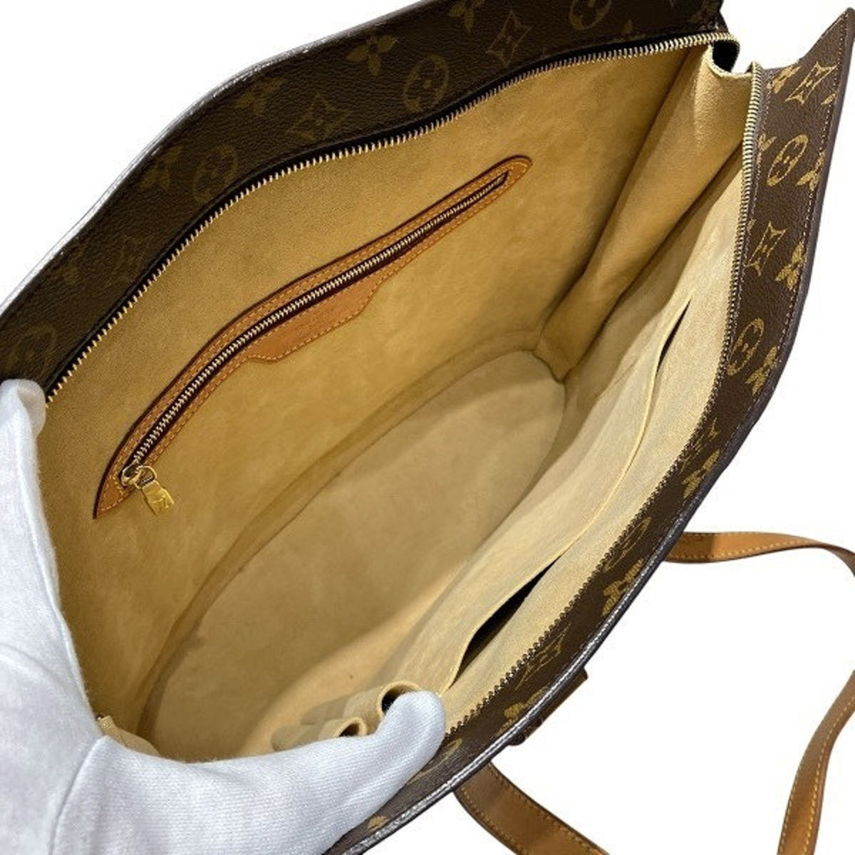 Louis Vuitton Brown Monogram Handbag Tote Bag (Pre-Owned)