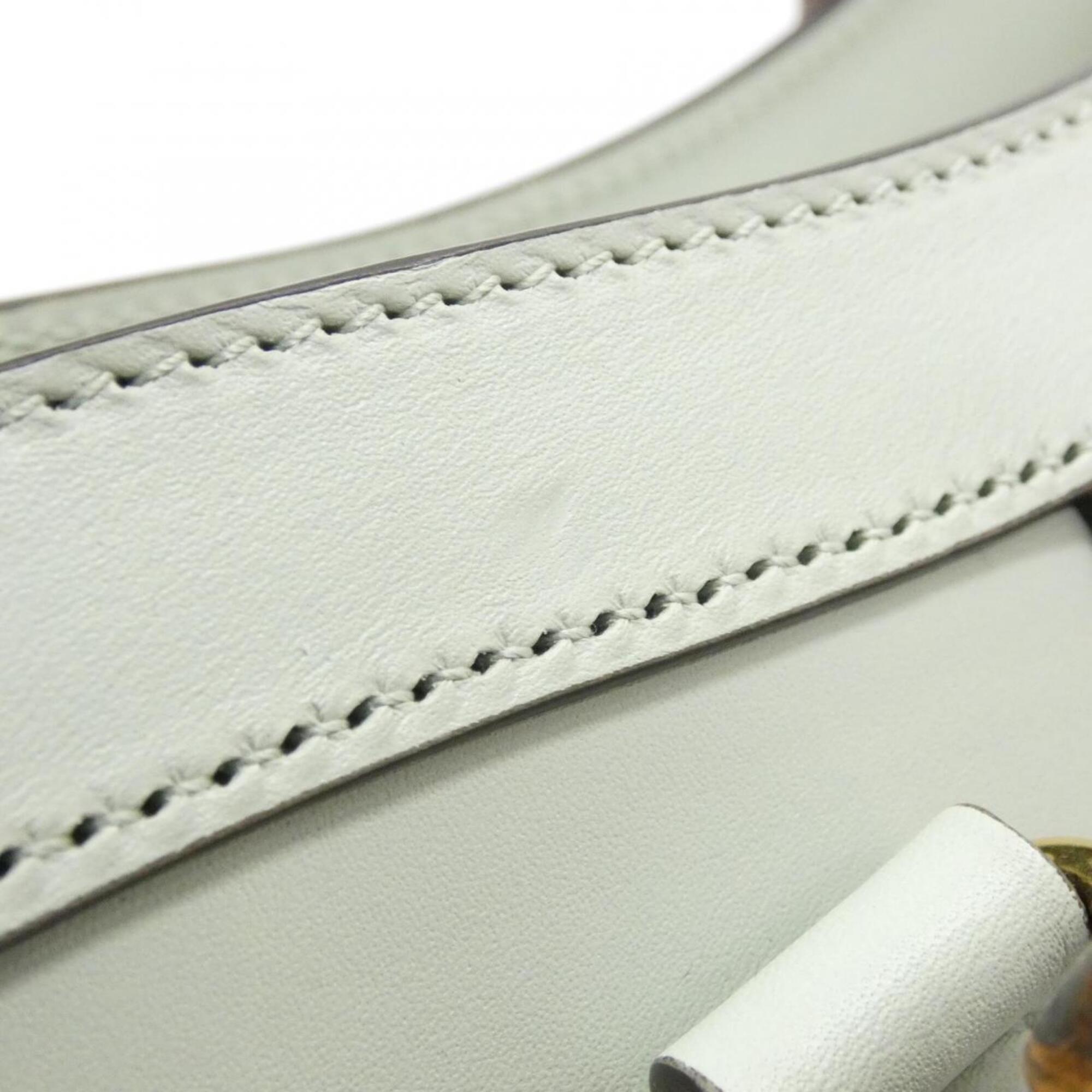 Gucci Pale Green Leather Handbag (Pre-Owned)