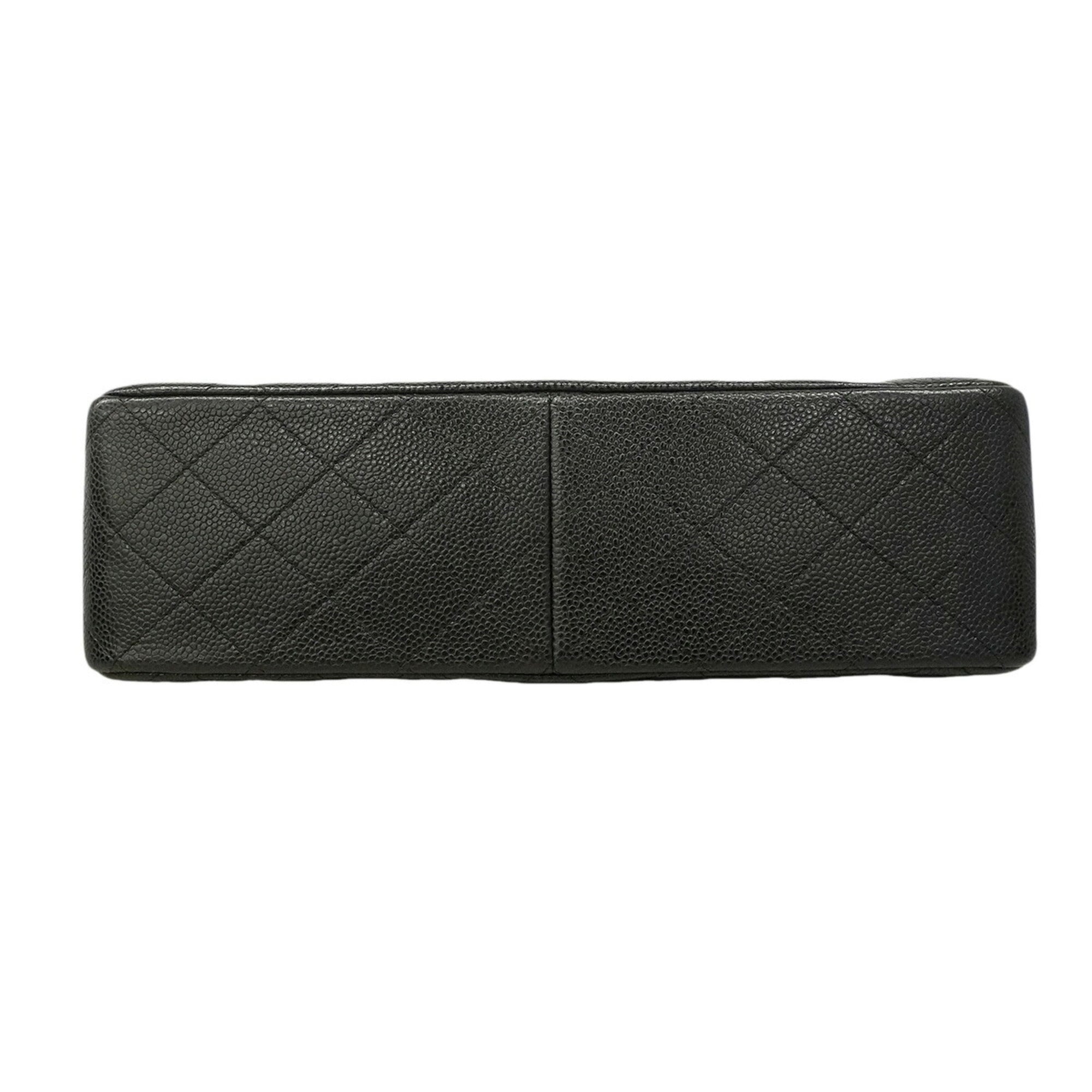 Chanel Black Grained Calfskin Shoulder Bag (Pre-Owned)