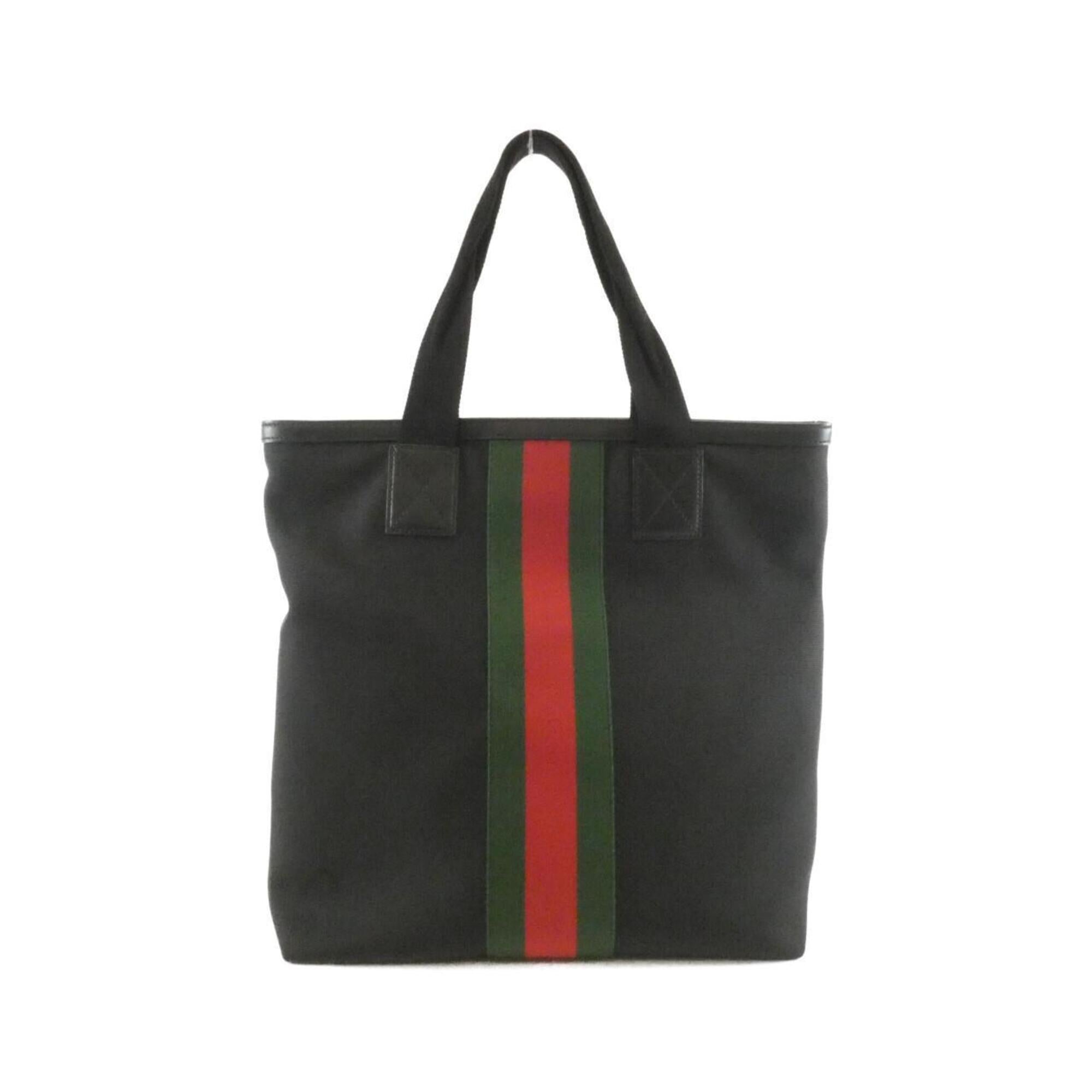Gucci Black Canvas Handbag (Pre-Owned)