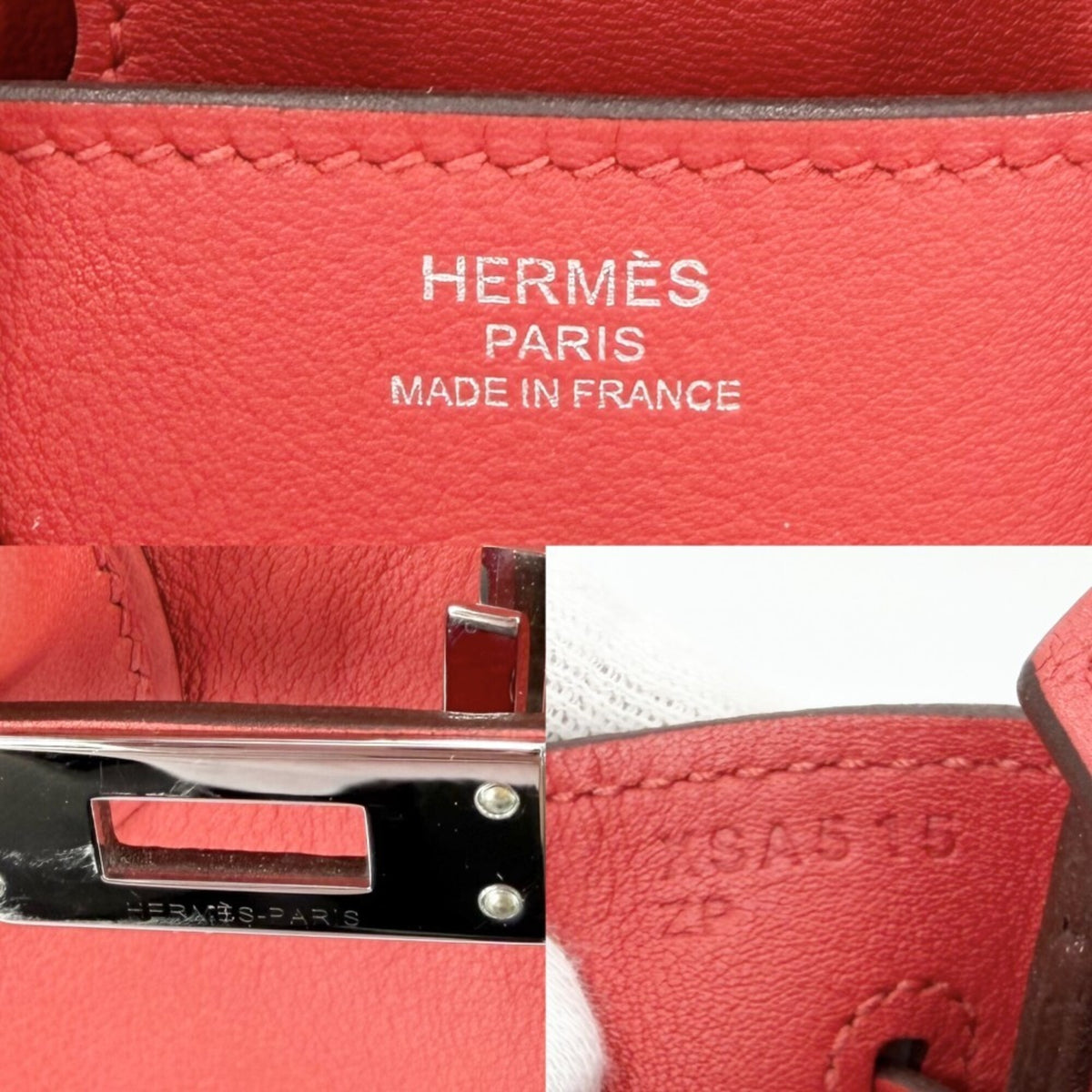 Hermes Red Color Swift Leather Handbag (Pre-Owned)