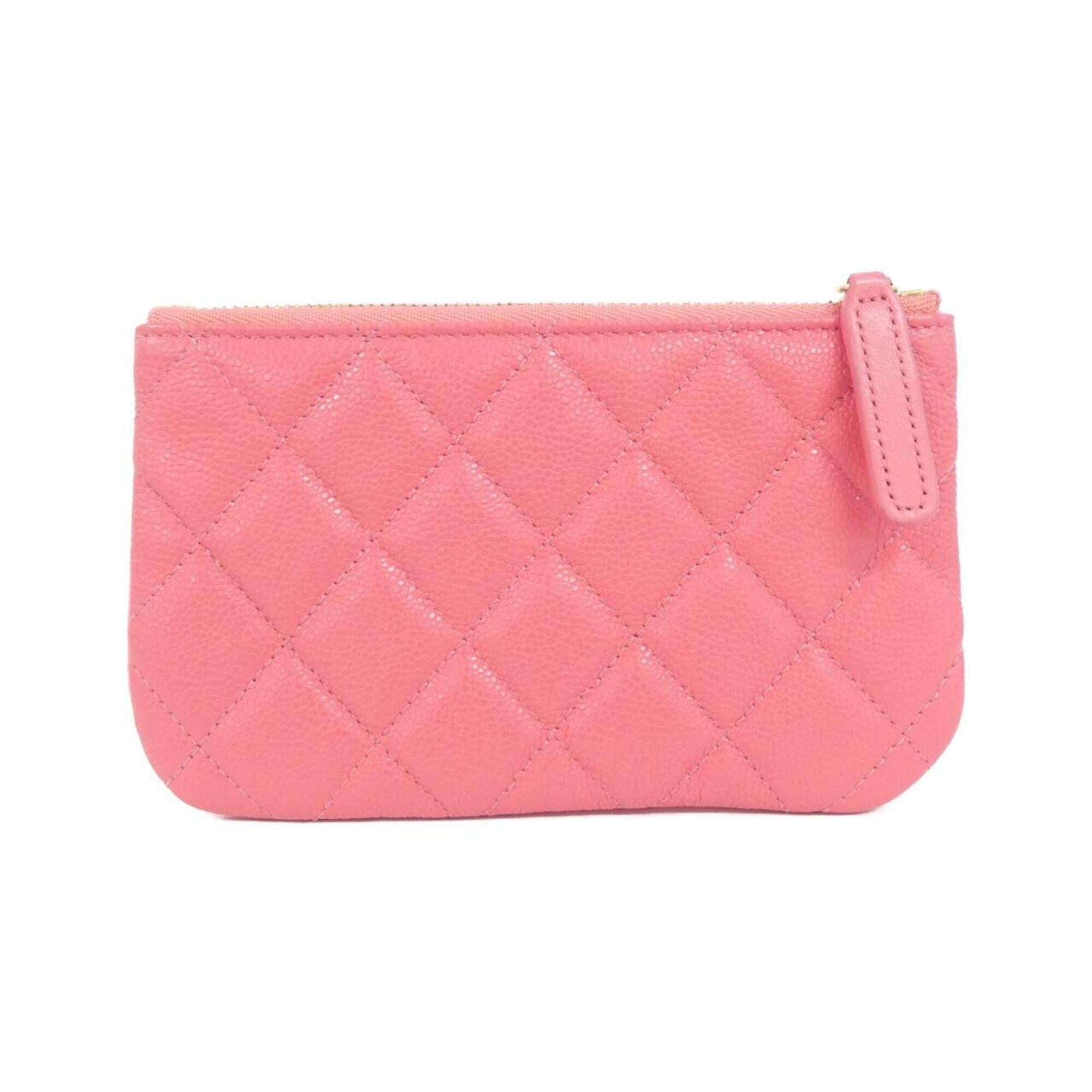 Chanel Pink Grained Calfskin Pouch (Pre-Owned)