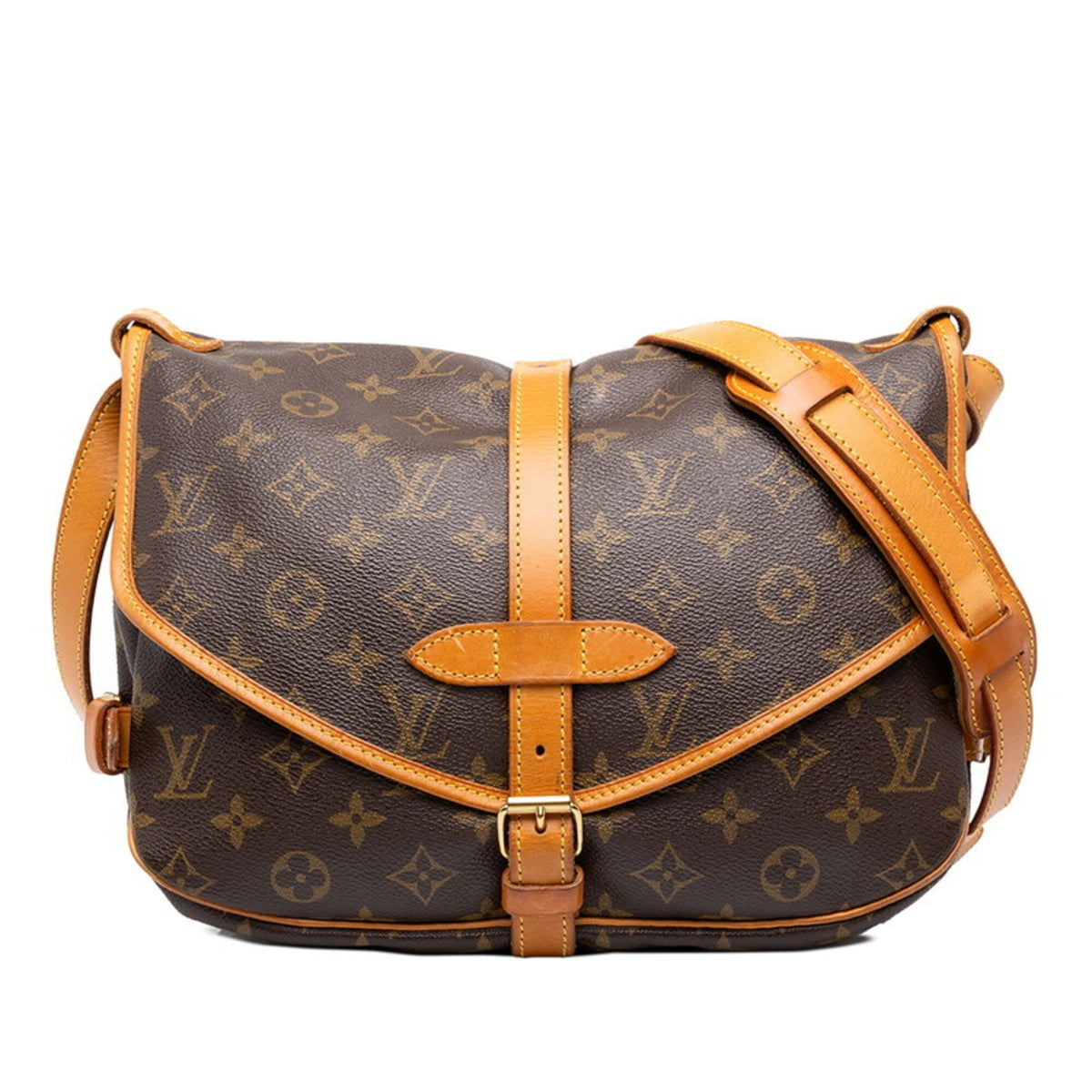 Louis Vuitton Monogram Brown Pvc Leather Shoulder Bag (Pre-Owned)