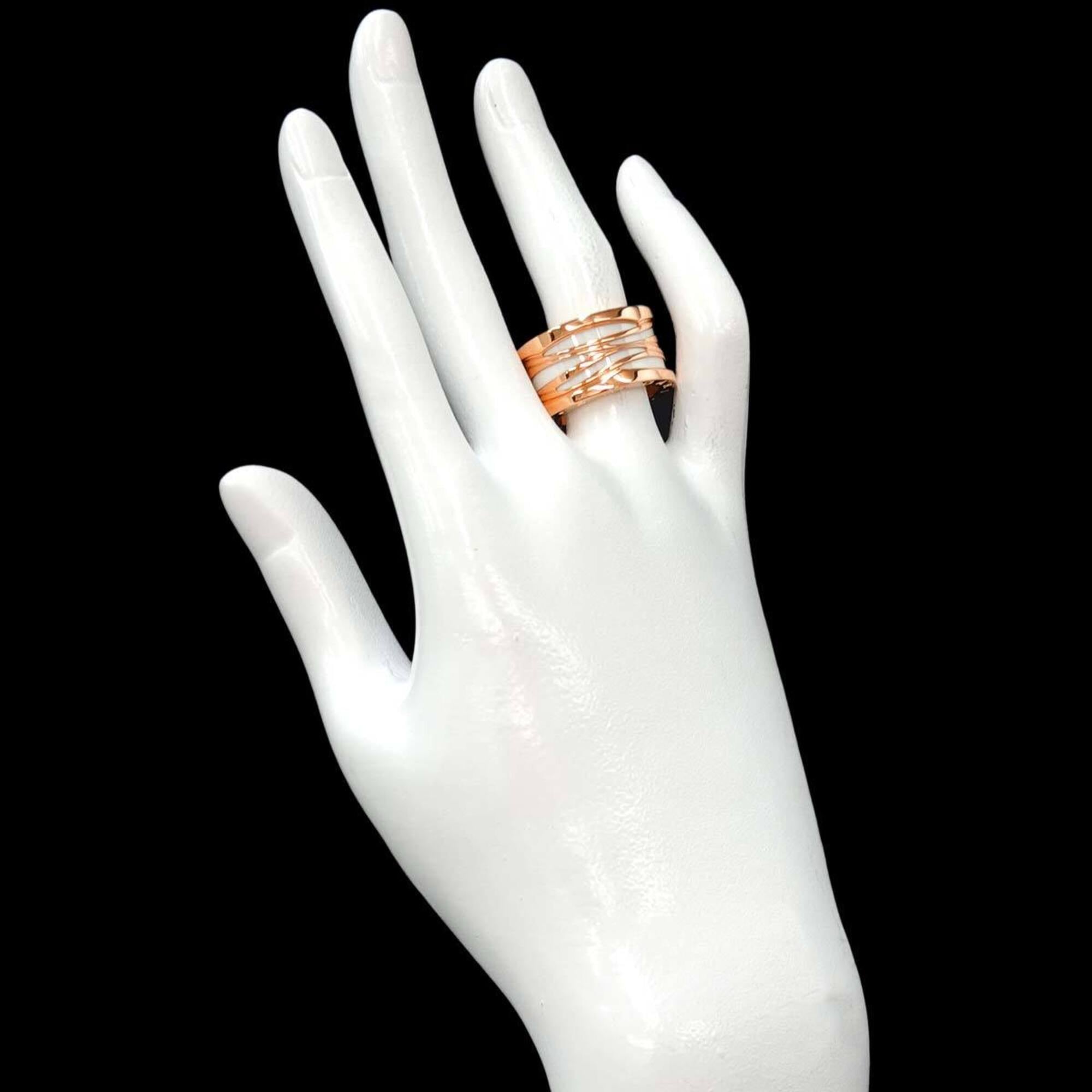 Bvlgari Pink Gold White Pink Gold (18K) Band Ring (Pre-Owned)