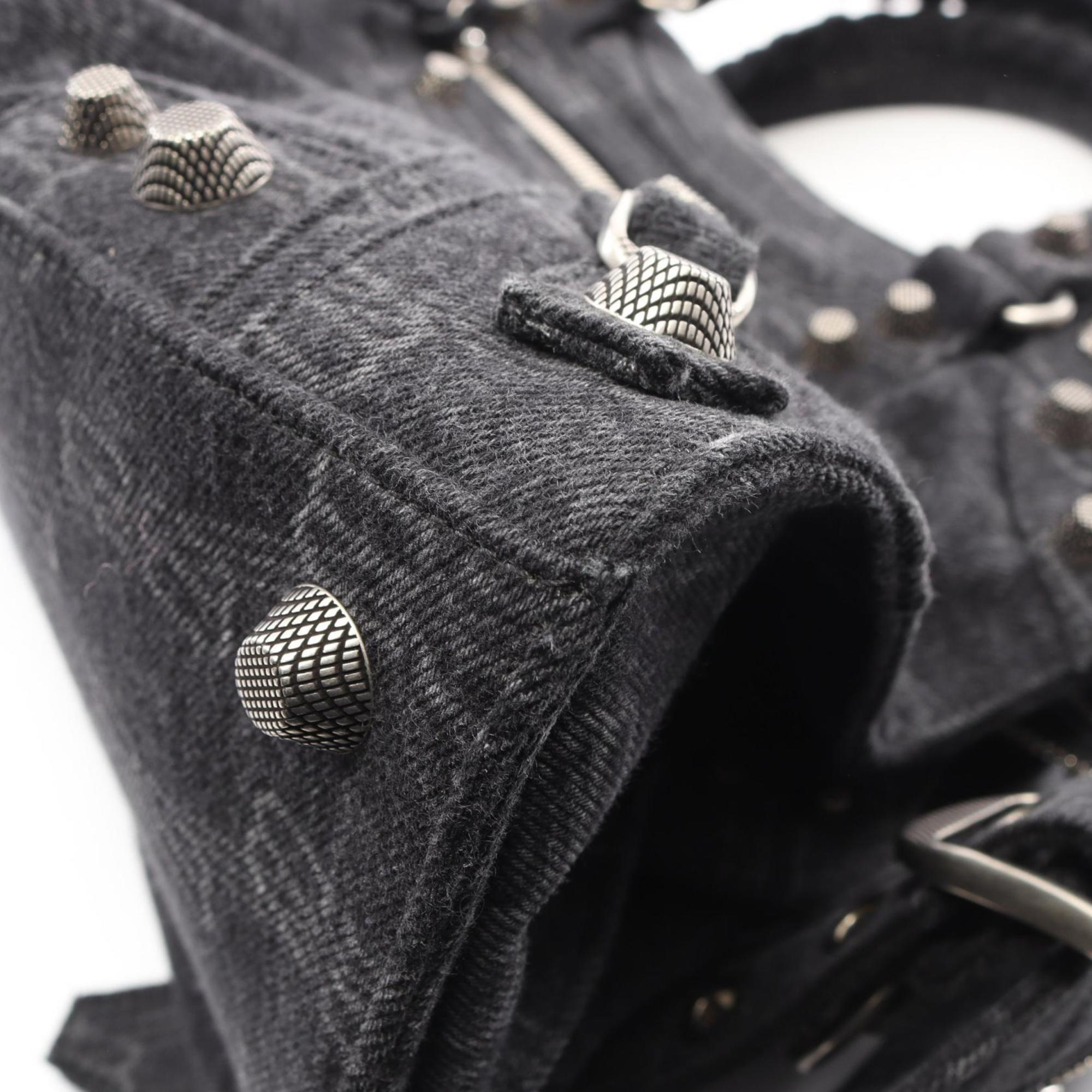 Balenciaga Gray Denim Handbag (Pre-Owned)