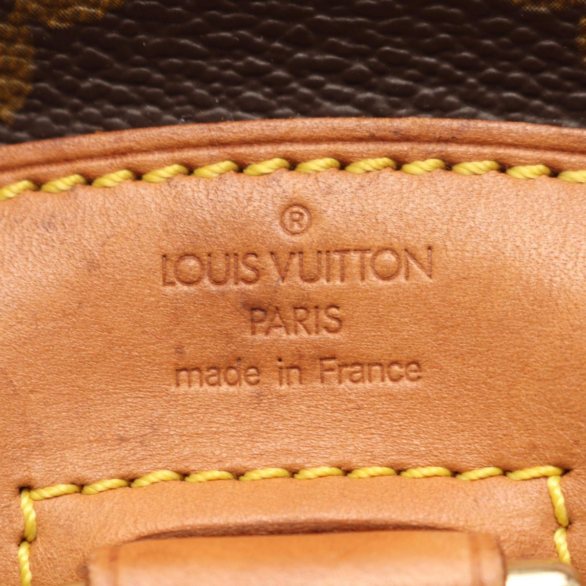 Louis Vuitton Brown Monogram Coated Canvas Leather Backpack (Pre-Owned)