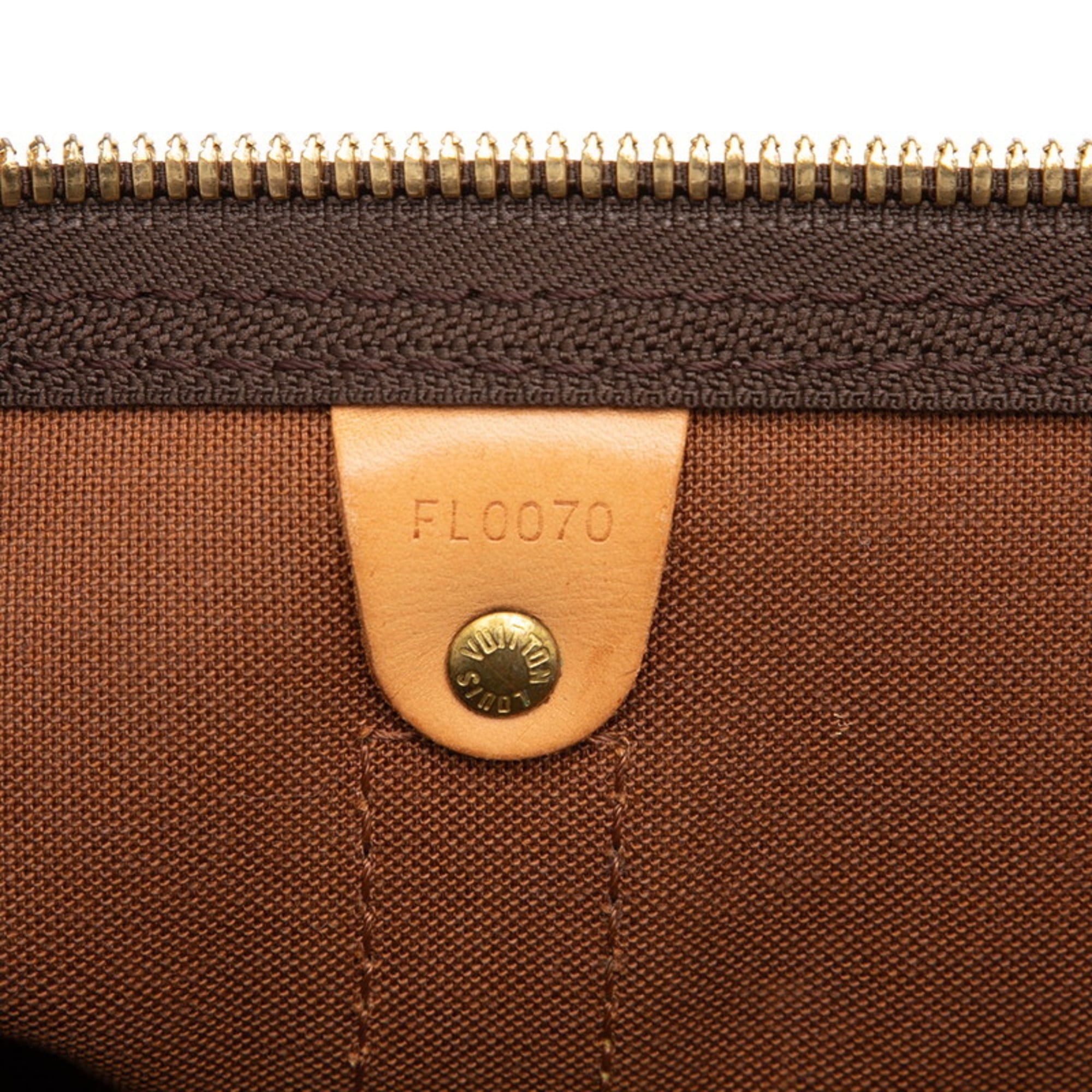 Louis Vuitton Brown Pvc Leather Boston Bag Shoulder Bag (Pre-Owned)