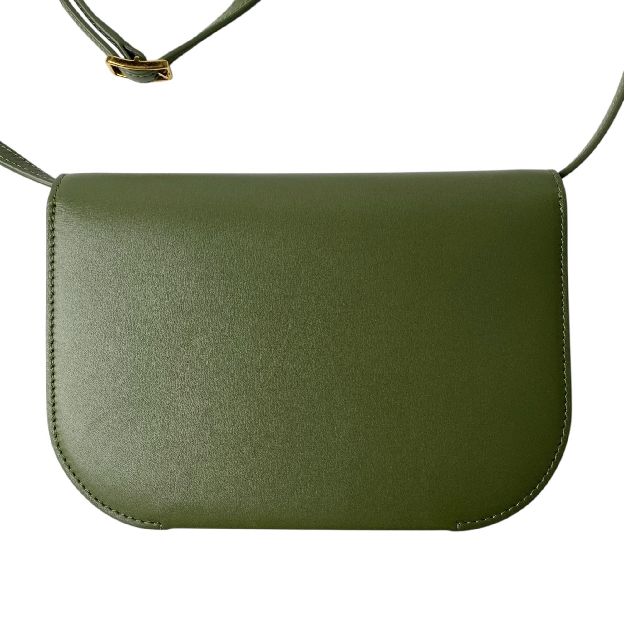 Loewe Green Leather Shoulder Bag Sling Bag (Pre-Owned)