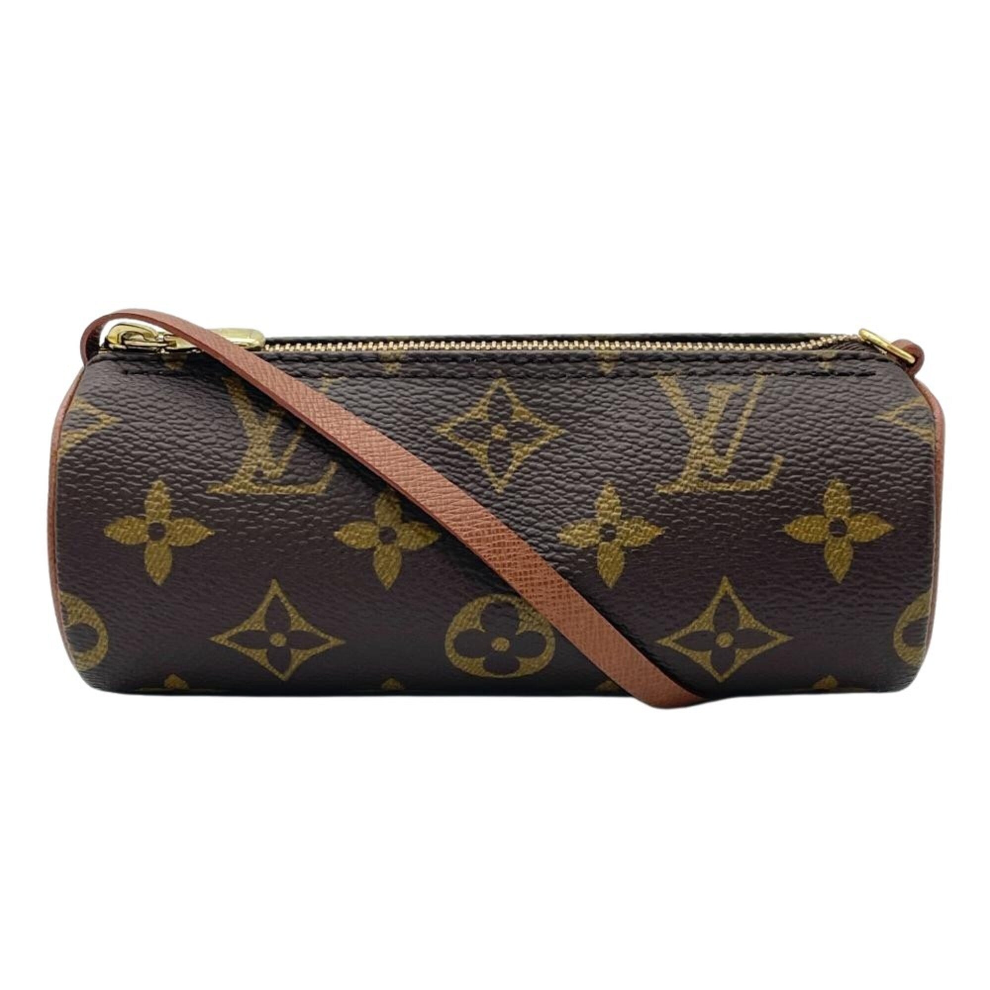 Louis Vuitton Brown Monogram Canvas Handbag Pouch (Pre-Owned)