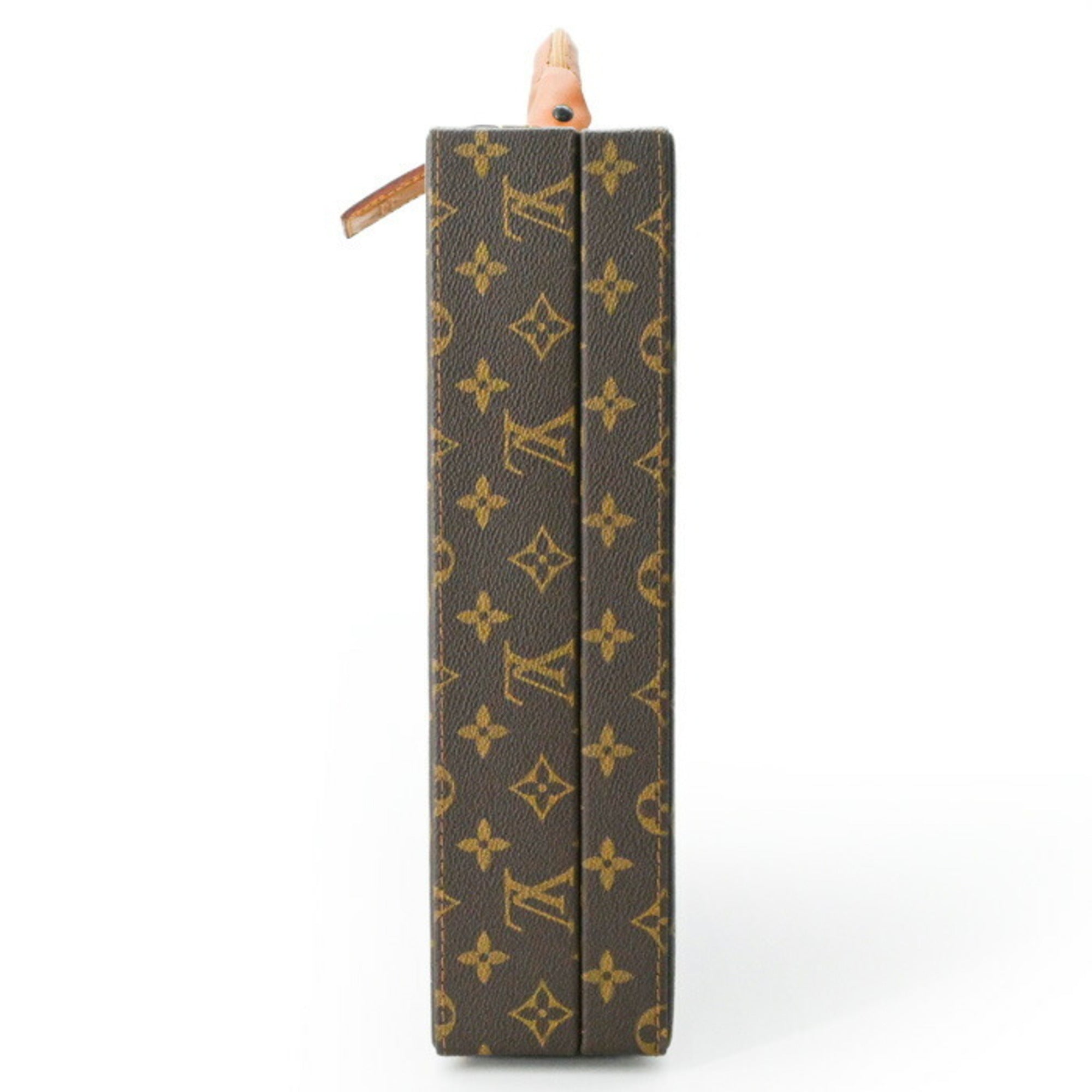 Louis Vuitton Brown Monogram Leather Attaché Case (Pre-Owned)