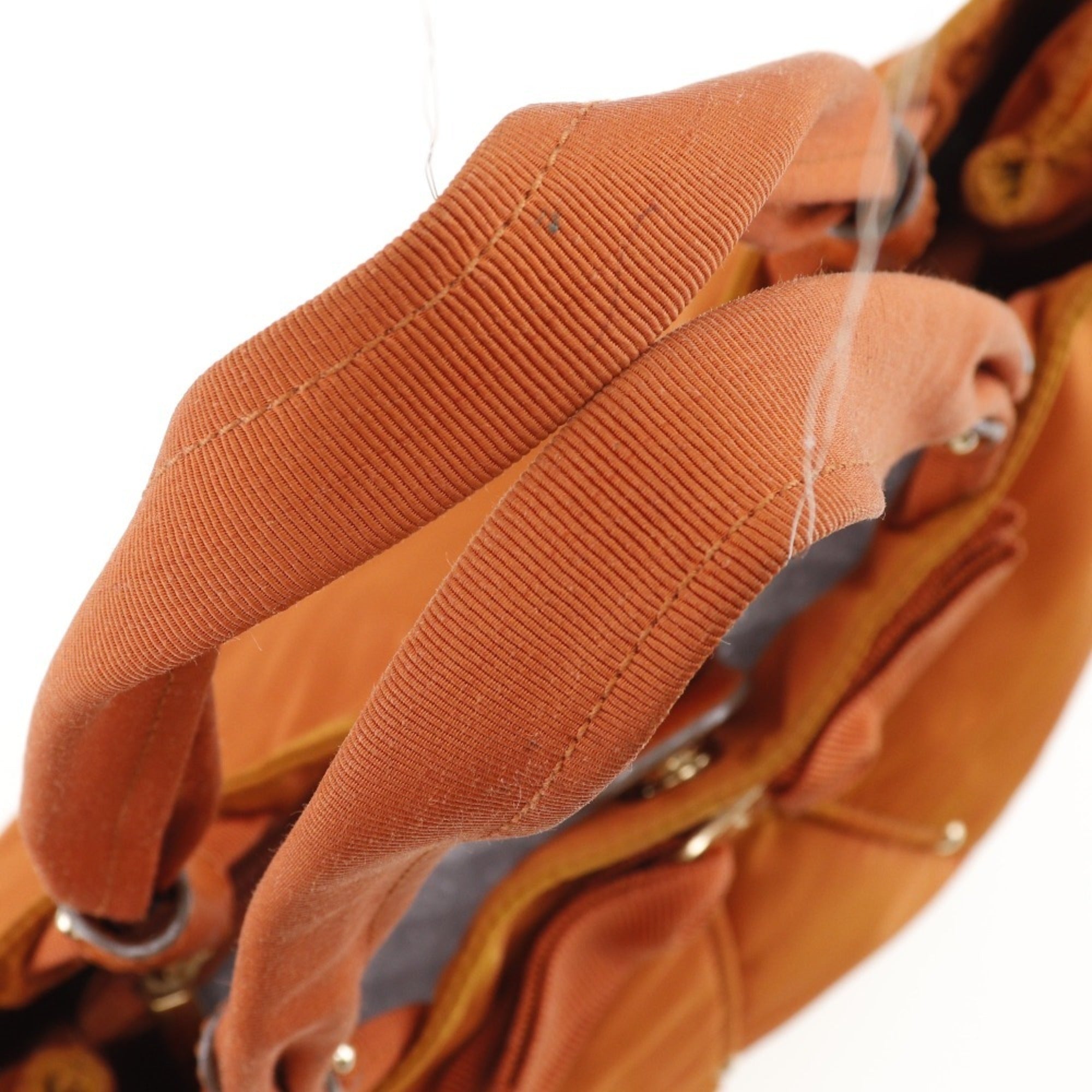Salvatore Ferragamo Orange Nylon Tote Bag (Pre-Owned)