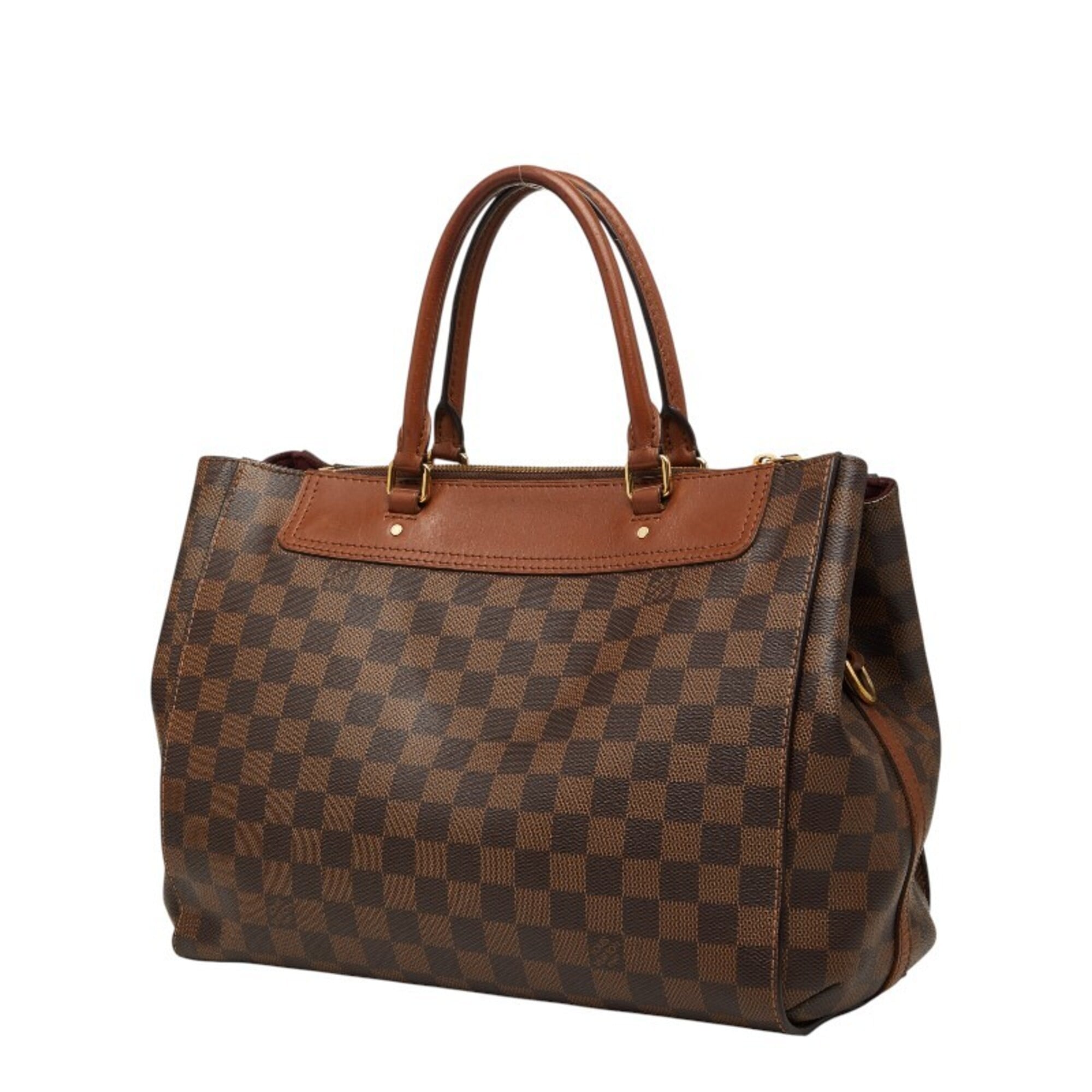 Louis Vuitton Brown Pvc Leather Handbag Shoulder Bag (Pre-Owned)