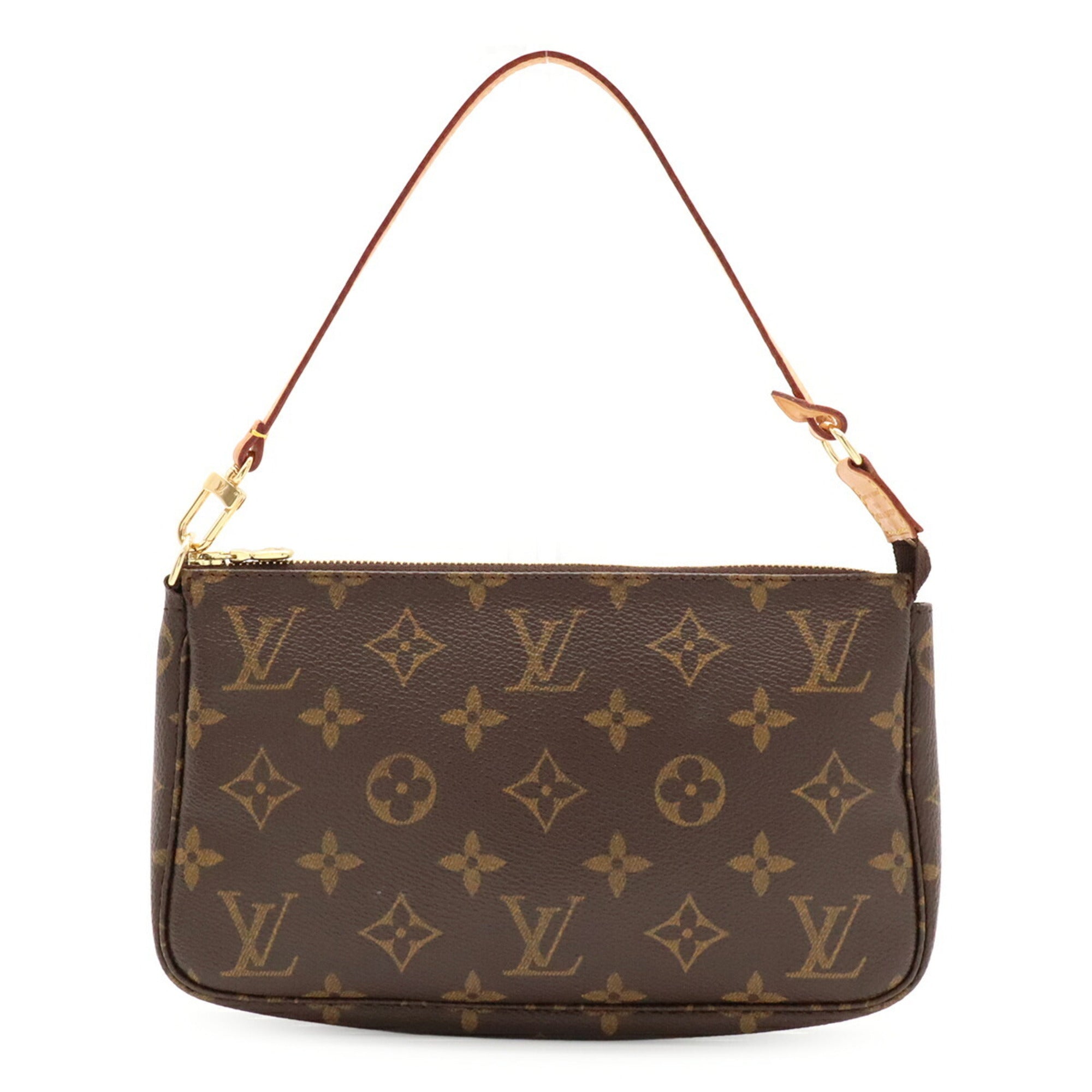 Louis Vuitton Brown Monogram Canvas Handbag Pochette Pouch (Pre-Owned)
