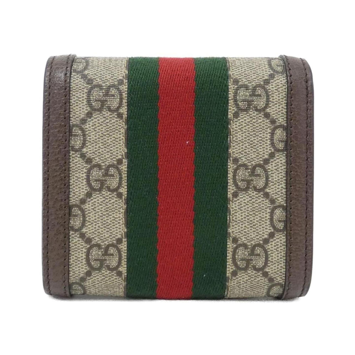 Gucci Beige Brown Gg Supreme Long Wallet (Bi-Fold) (Pre-Owned)