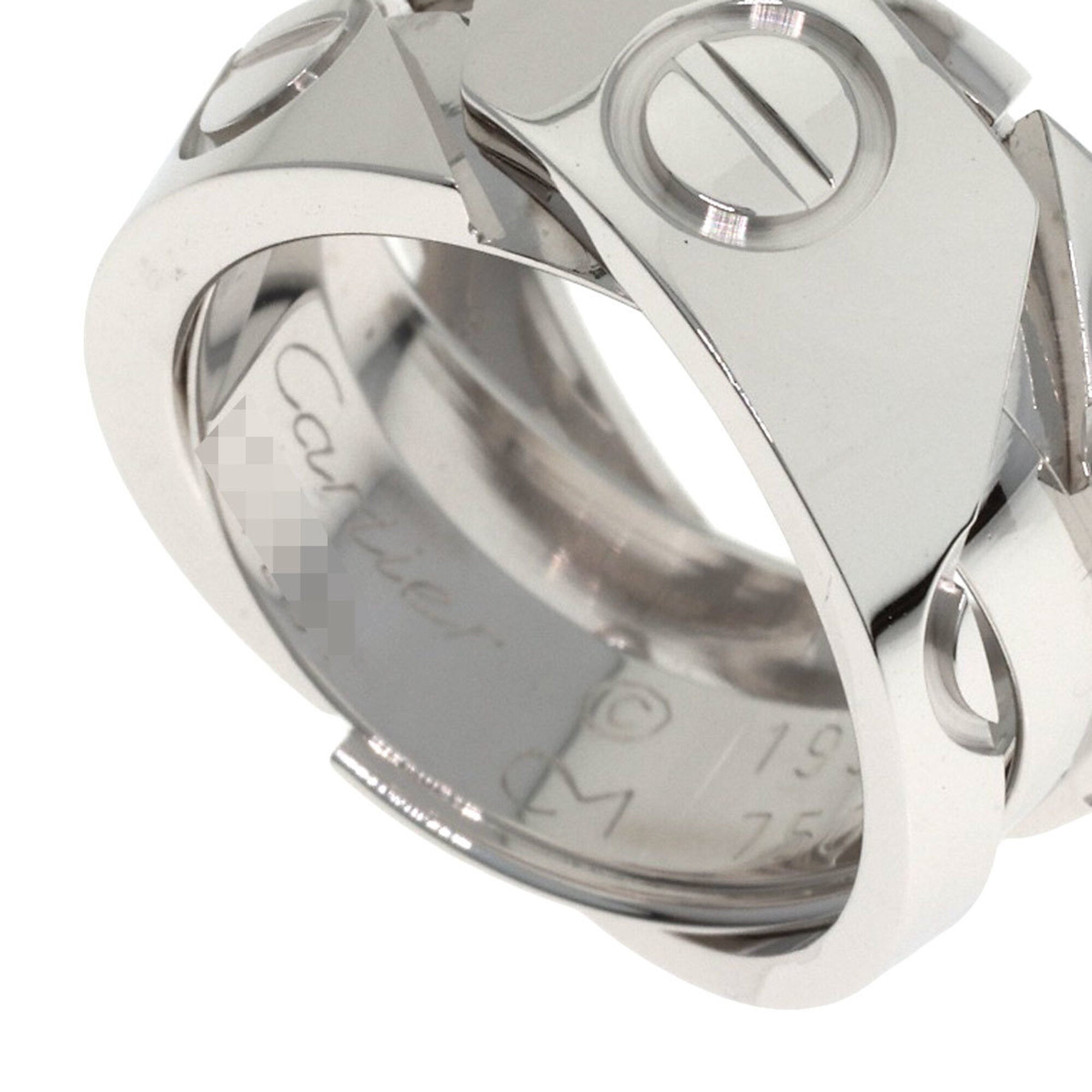 Cartier Silver White Gold (18K) Band Ring (Pre-Owned)