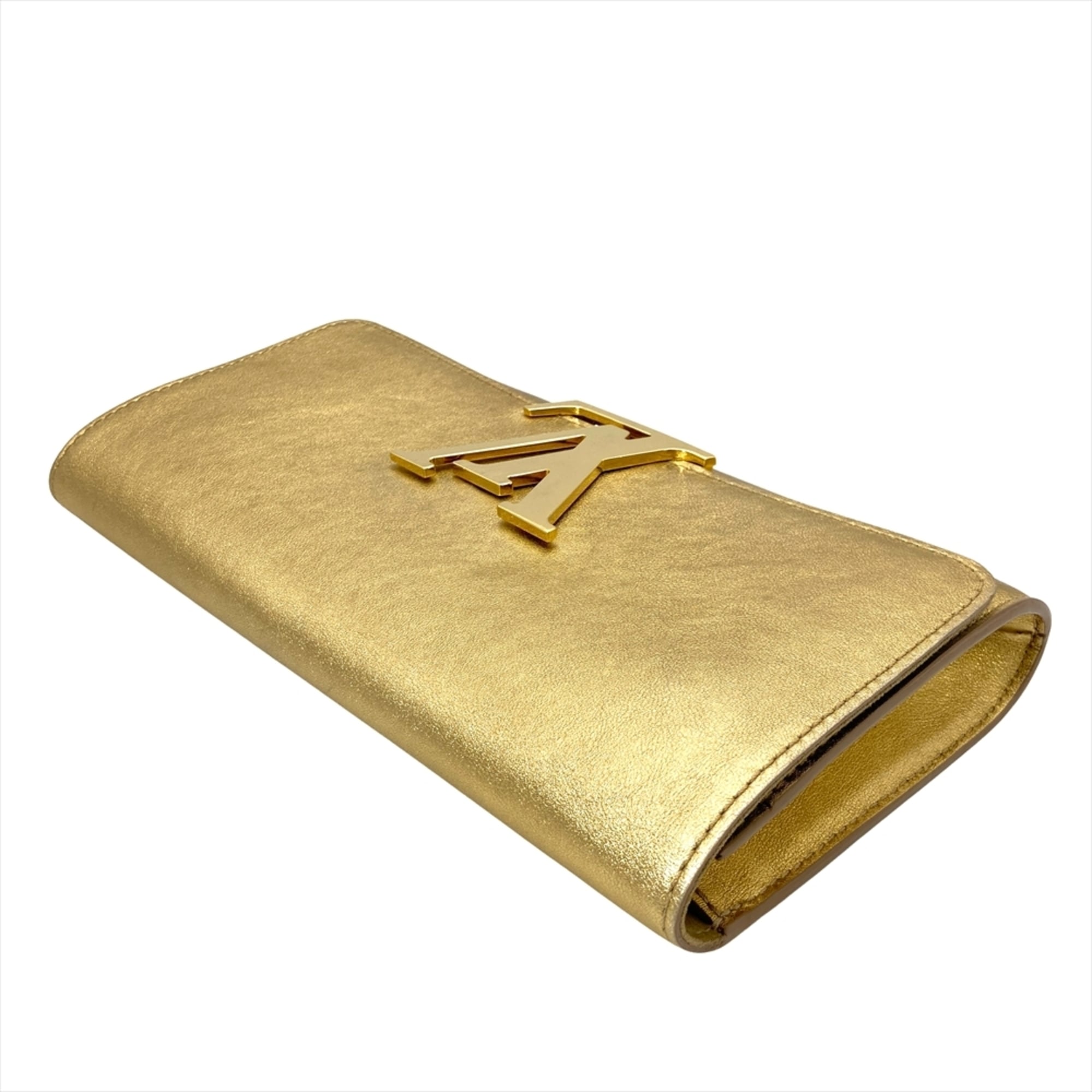 Louis Vuitton Gold Clutch Bag Pochette (Pre-Owned)