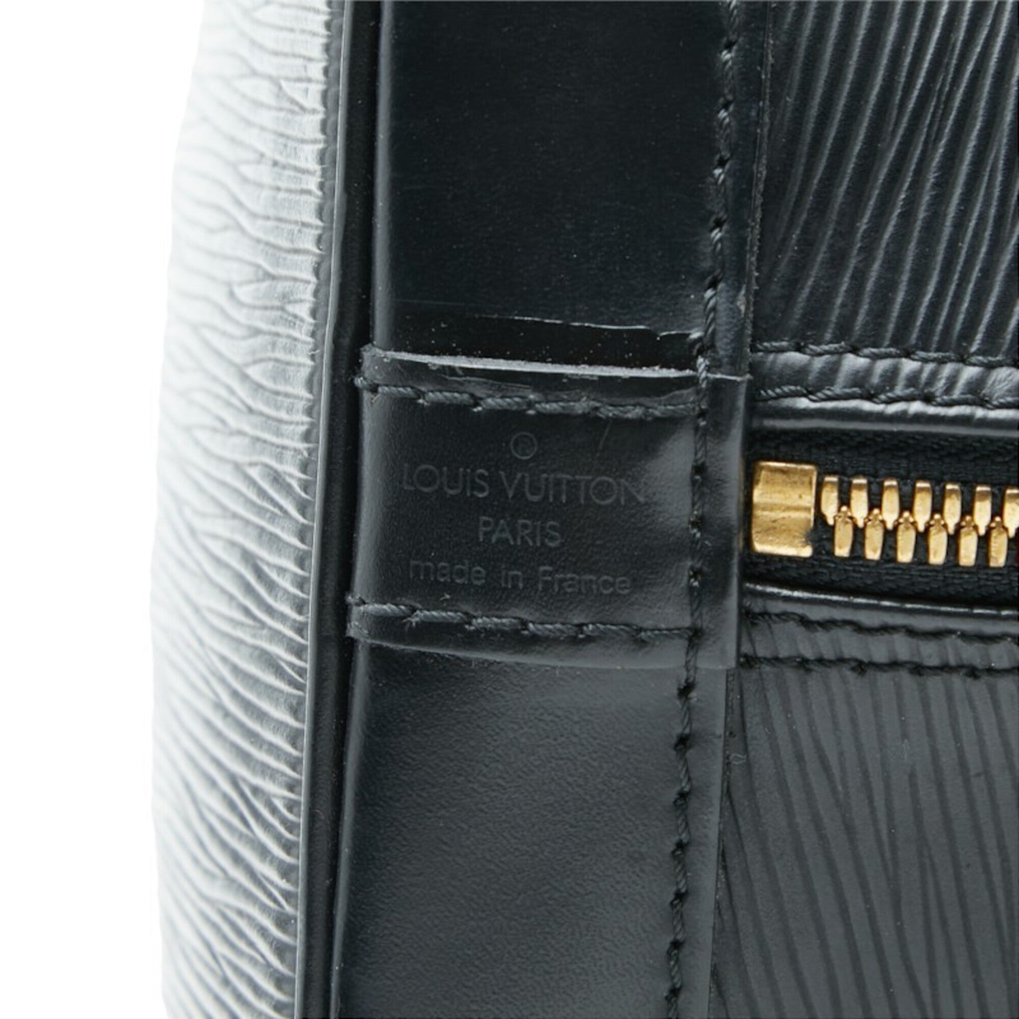 Louis Vuitton Black Noir Leather Handbag (Pre-Owned)