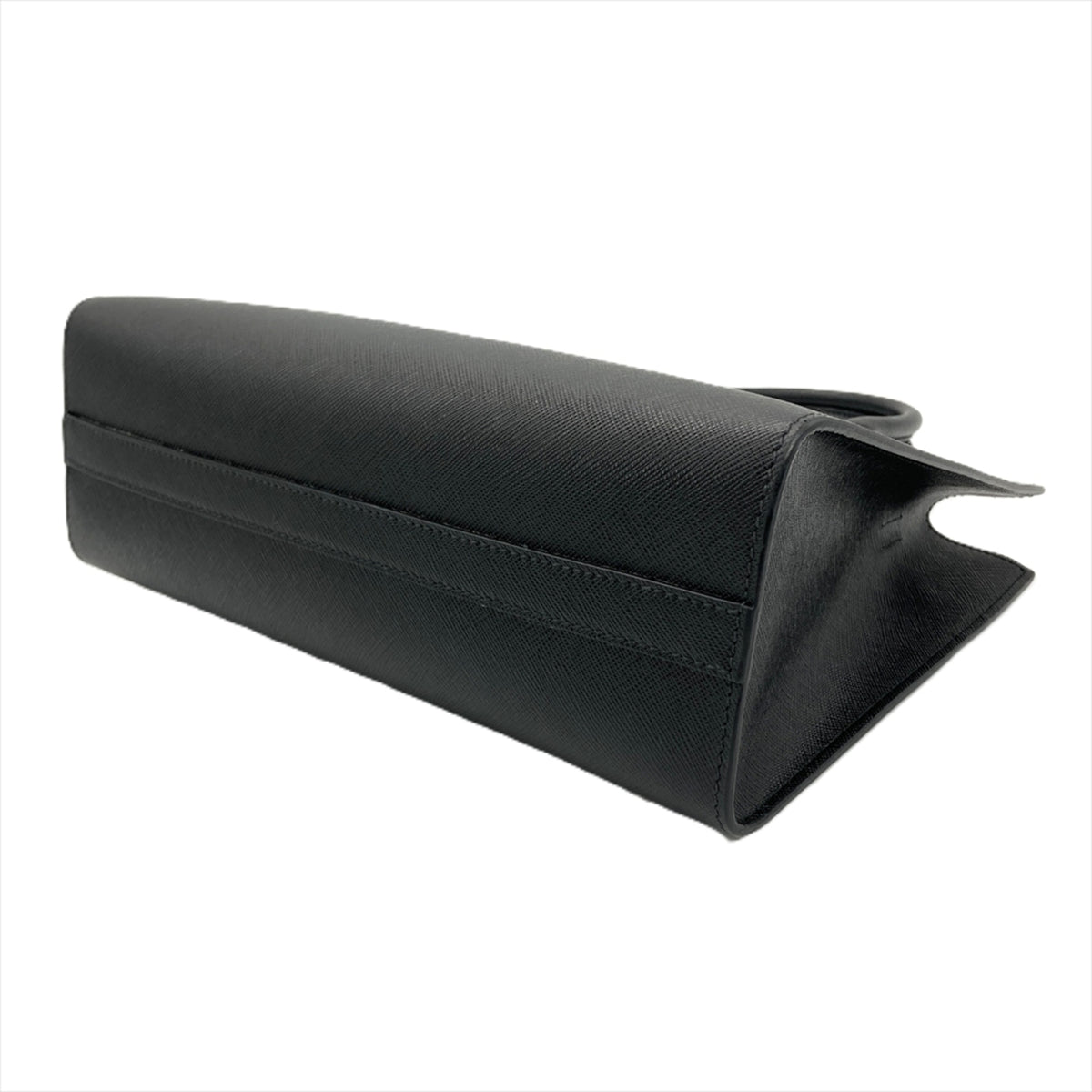 Prada Saffiano Black Saffiano Shoulder Bag (Pre-Owned)