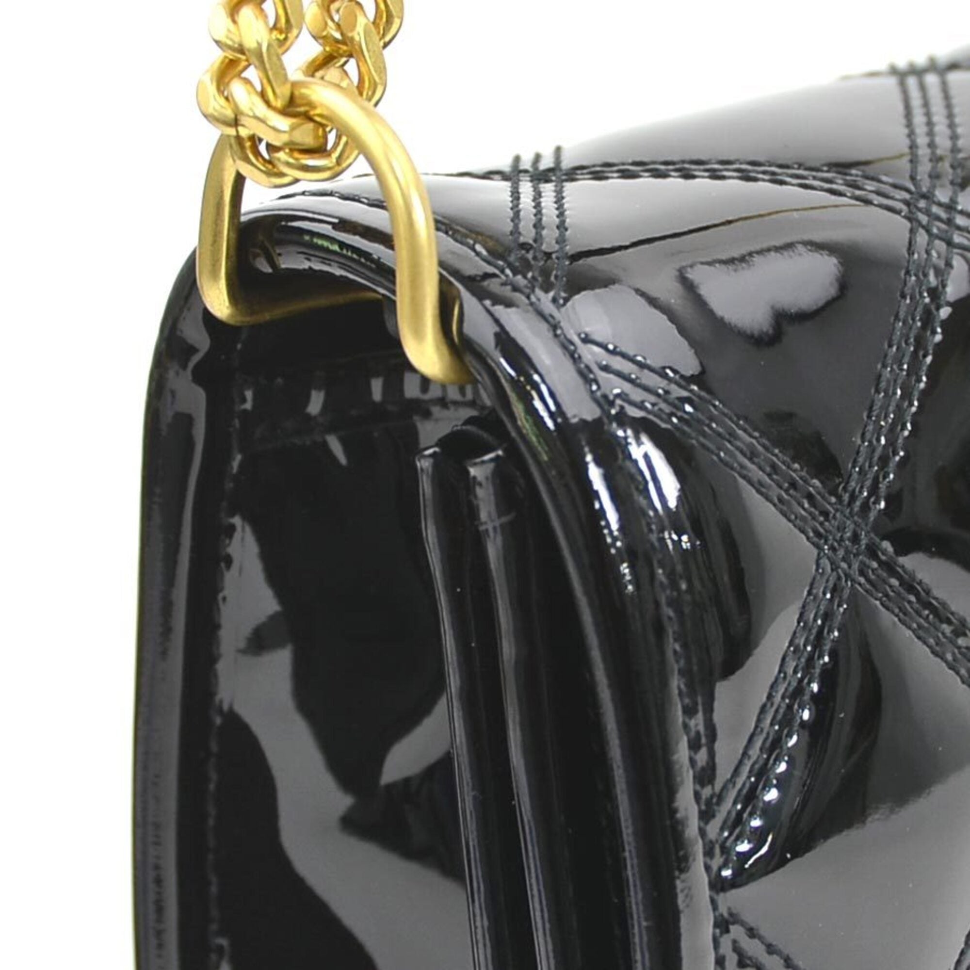 Saint Laurent Black Patent Leather Shoulder Bag (Pre-Owned)