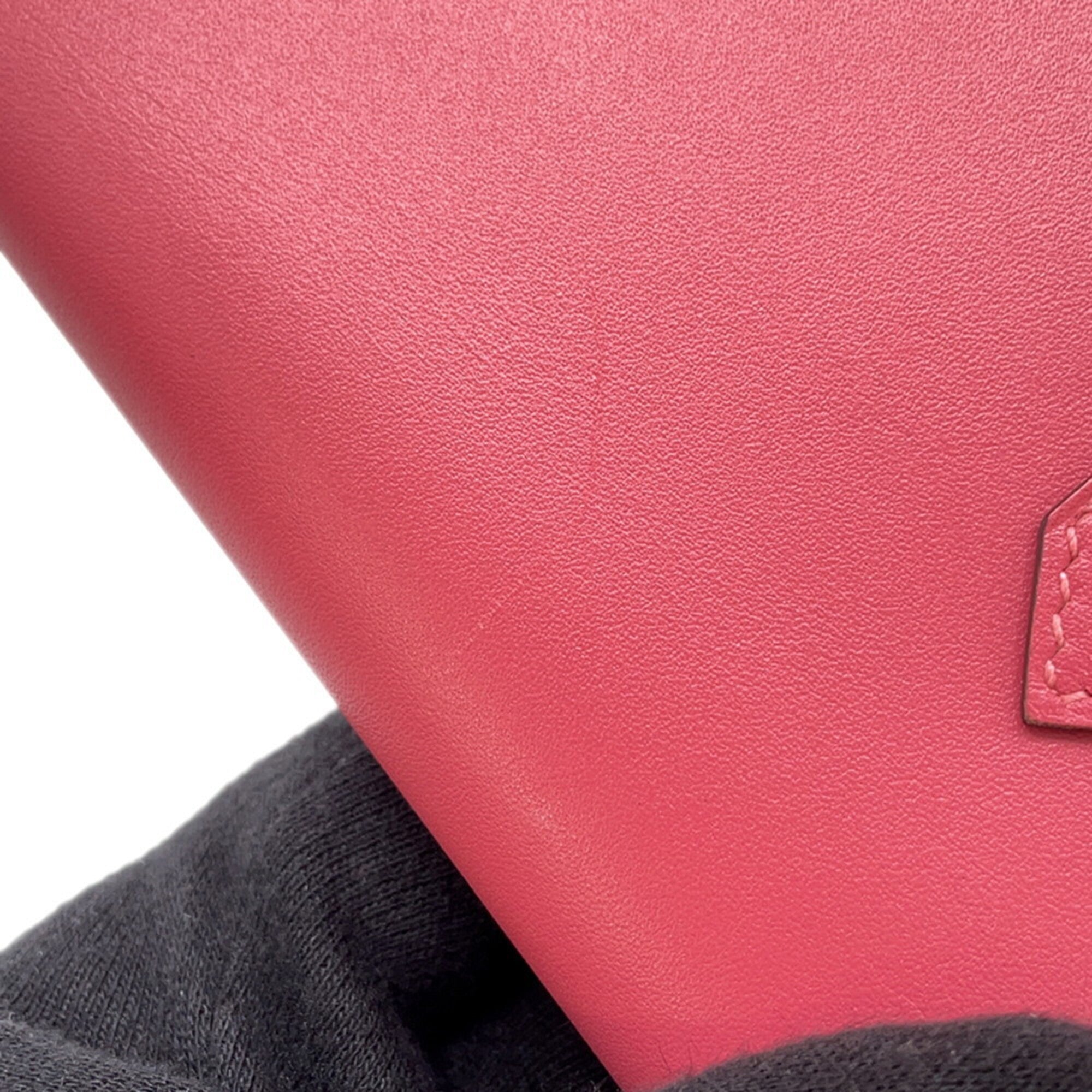 Hermes Tadelakt Leather Long Wallet (Bi-Fold) (Pre-Owned)