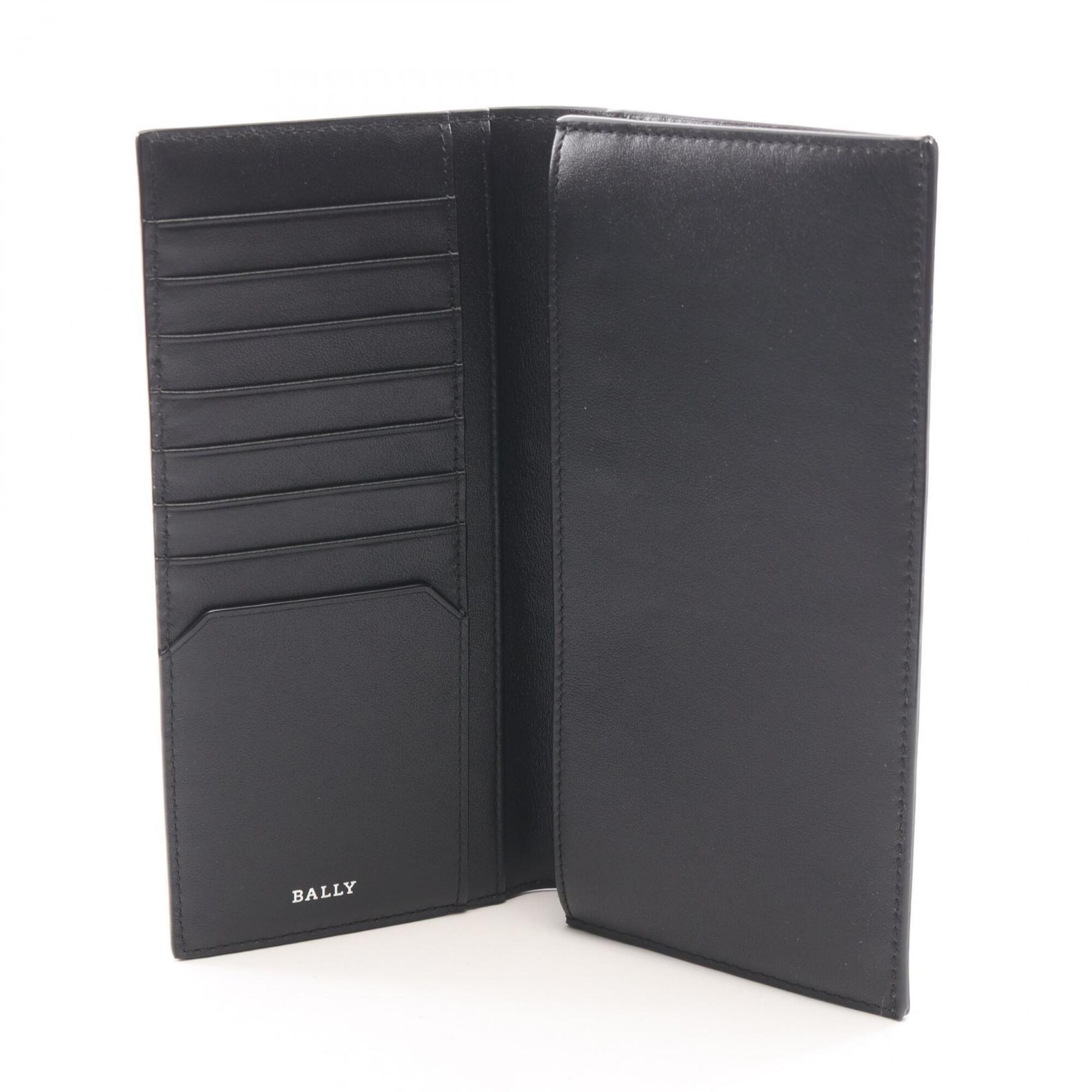 Bally Black Multi-Color Leather Long Wallet (Bi-Fold) (Pre-Owned)