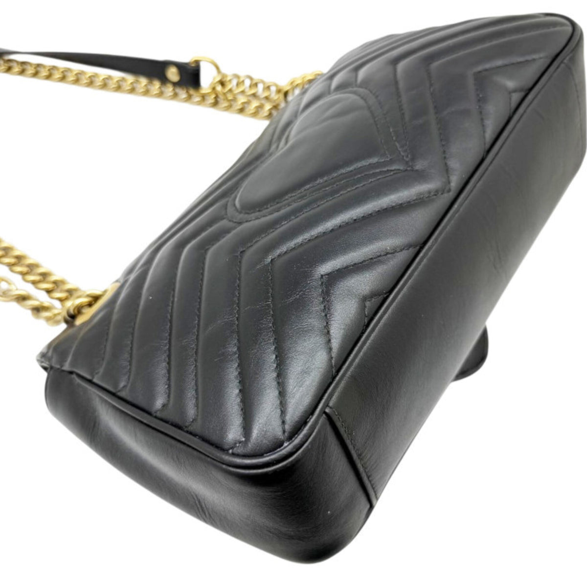 Gucci Black Leather Shoulder Bag (Pre-Owned)
