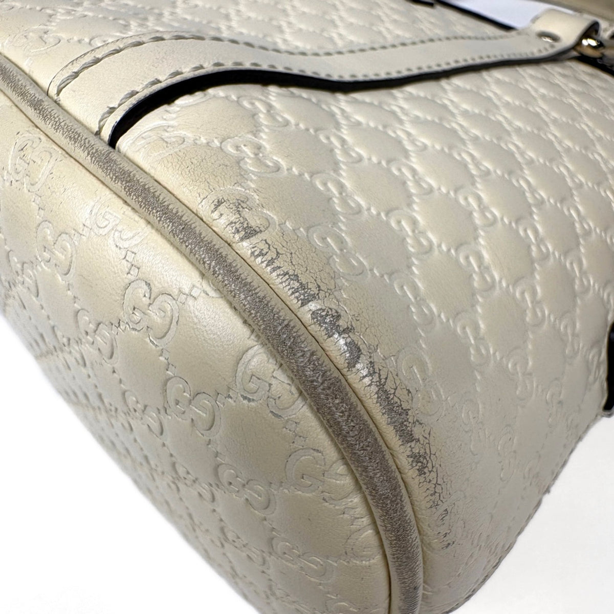 Gucci White Leather Handbag (Pre-Owned)