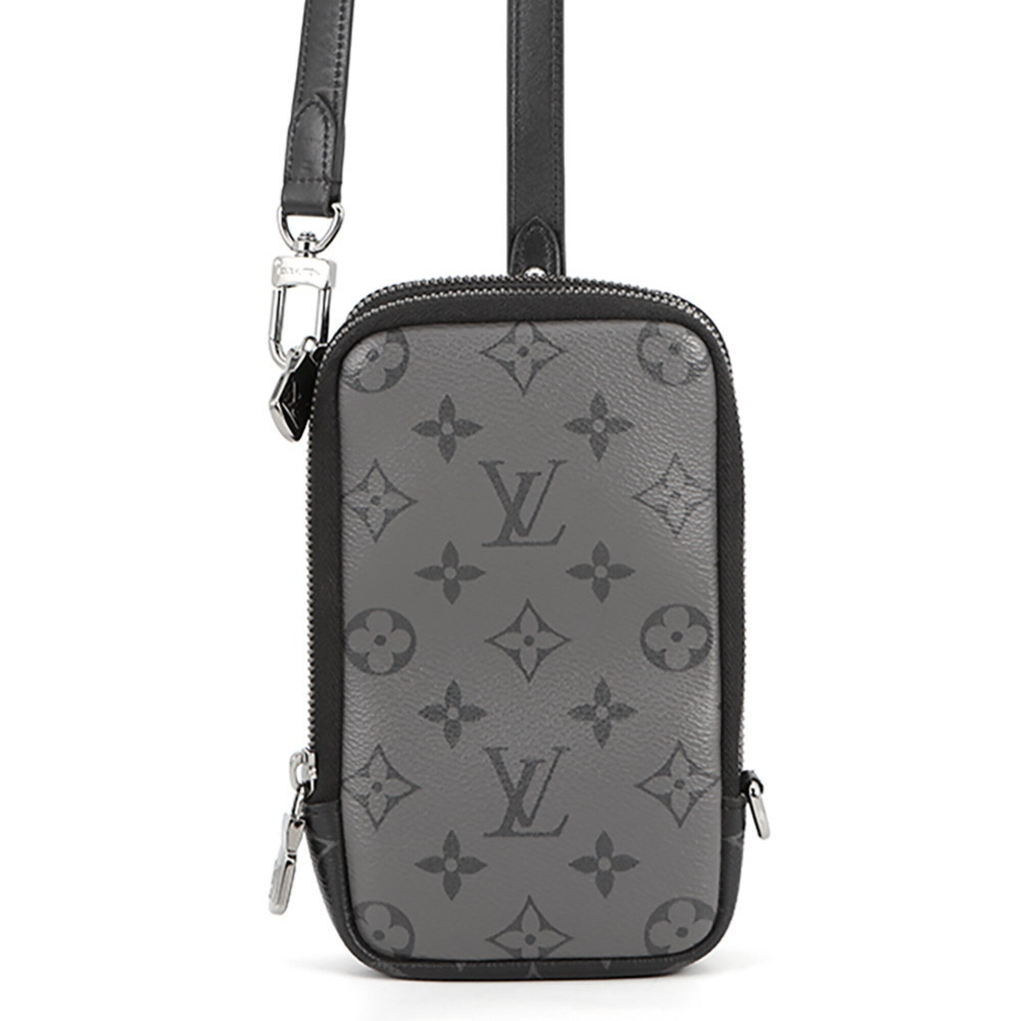 Louis Vuitton Monogram Eclipse Black Noir Monogram Eclipse Pouch Shoulder Bag (Pre-Owned)