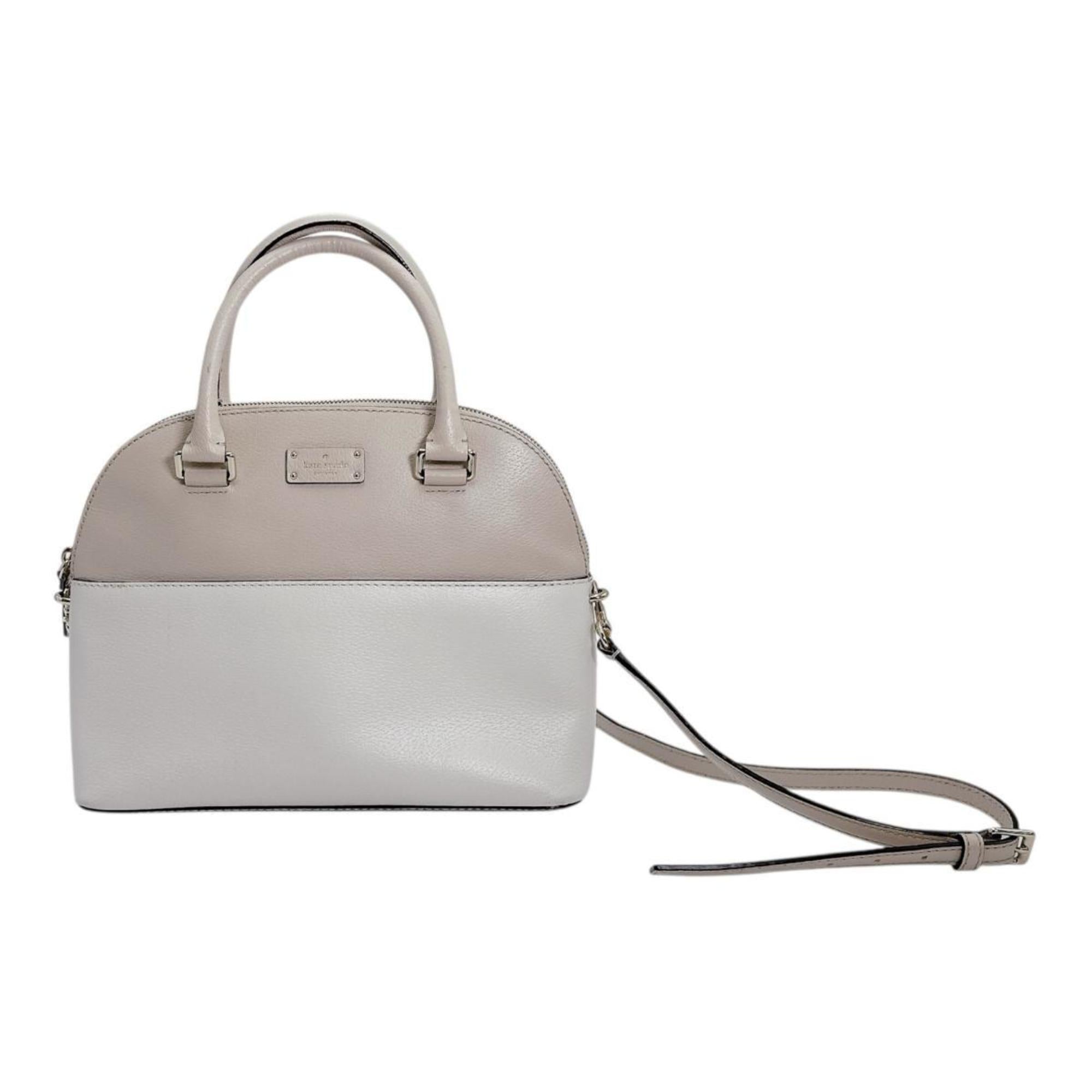 Kate Spade Beige Leather Polyester Handbag (Pre-Owned)