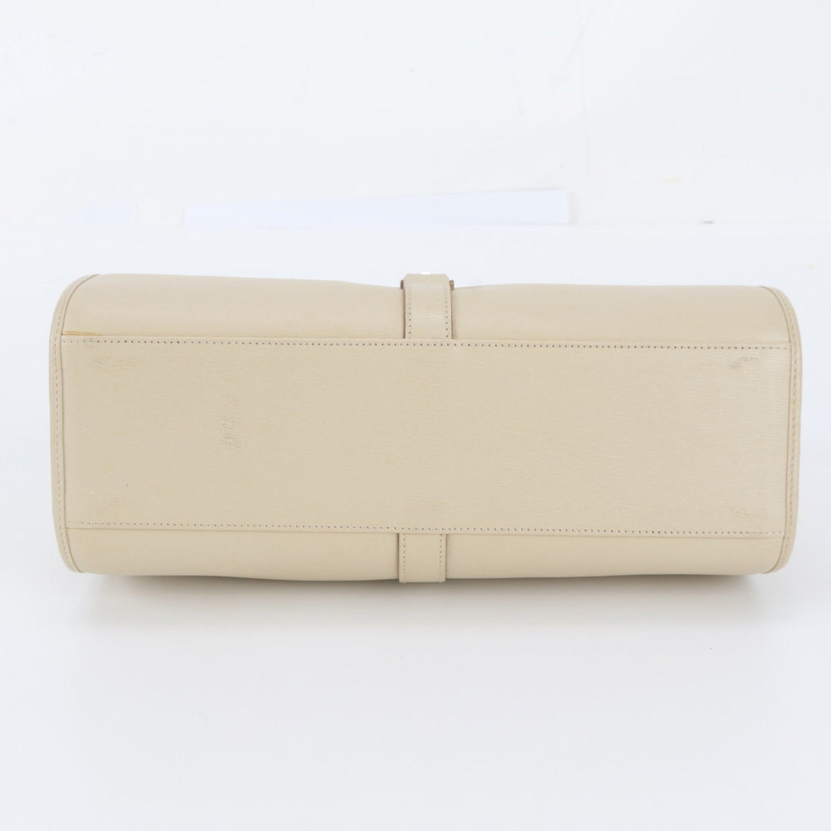 Gucci Beige Leather Shoulder Bag Tote Bag (Pre-Owned)