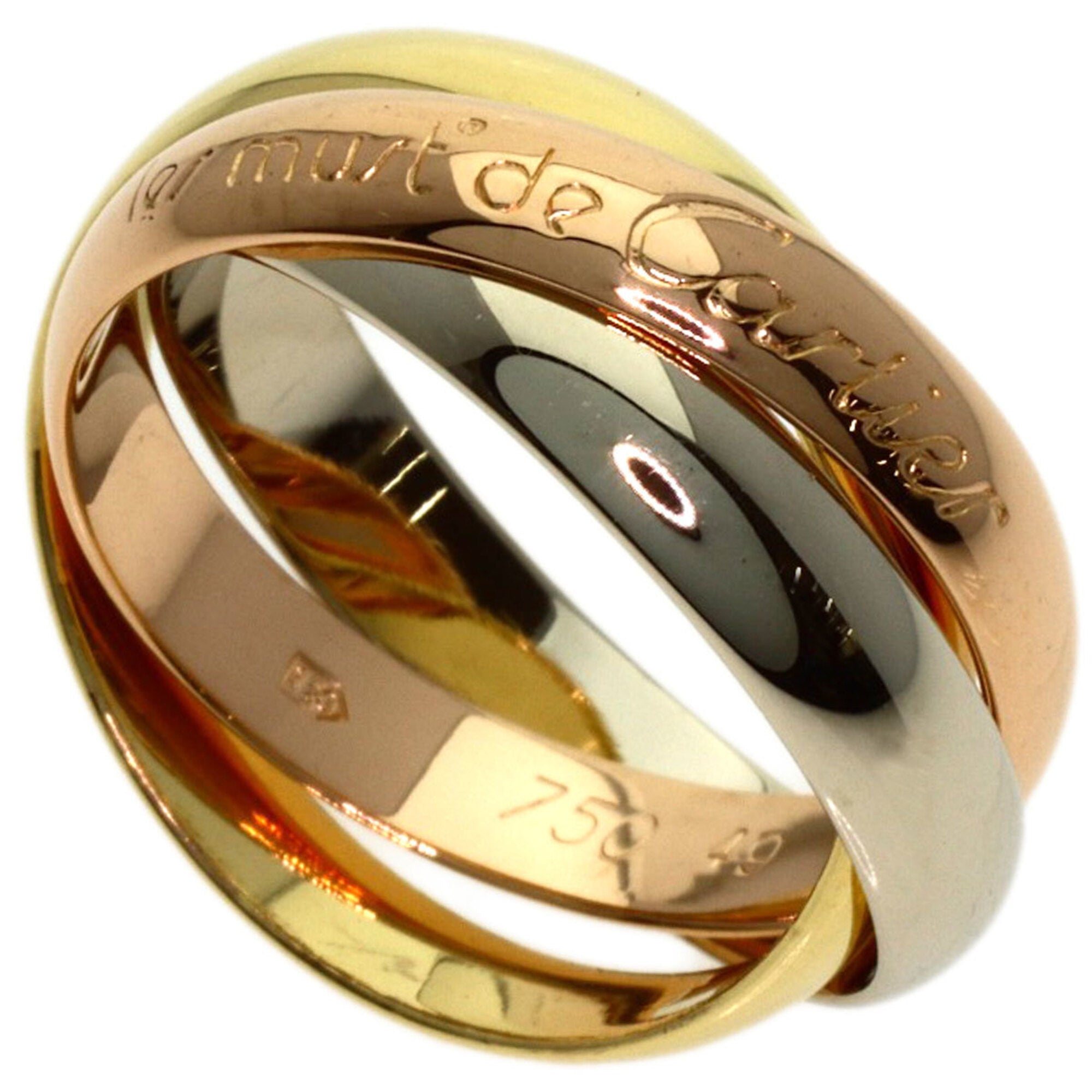Cartier Yellow Gold (18K) Pink Gold (18K) White Gold (18K) Band Ring (Pre-Owned)