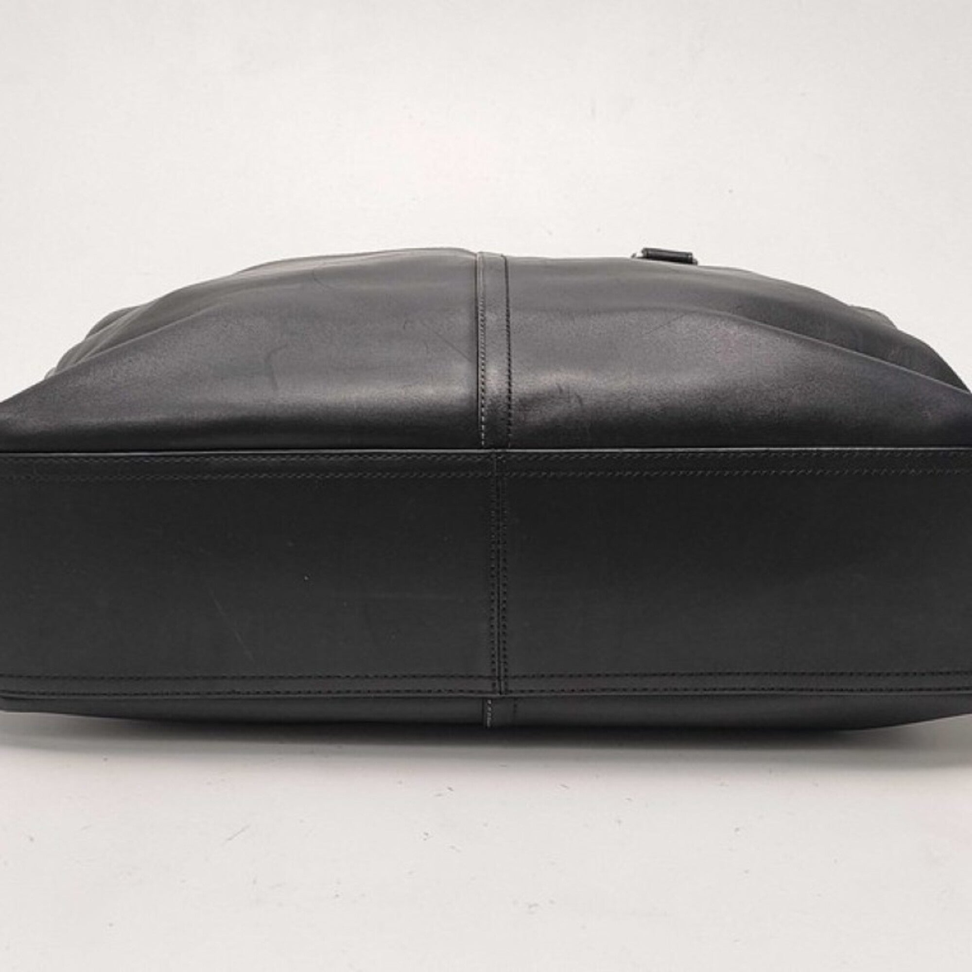 Coach Black Leather Handbag Shoulder Bag Tote Bag (Pre-Owned)