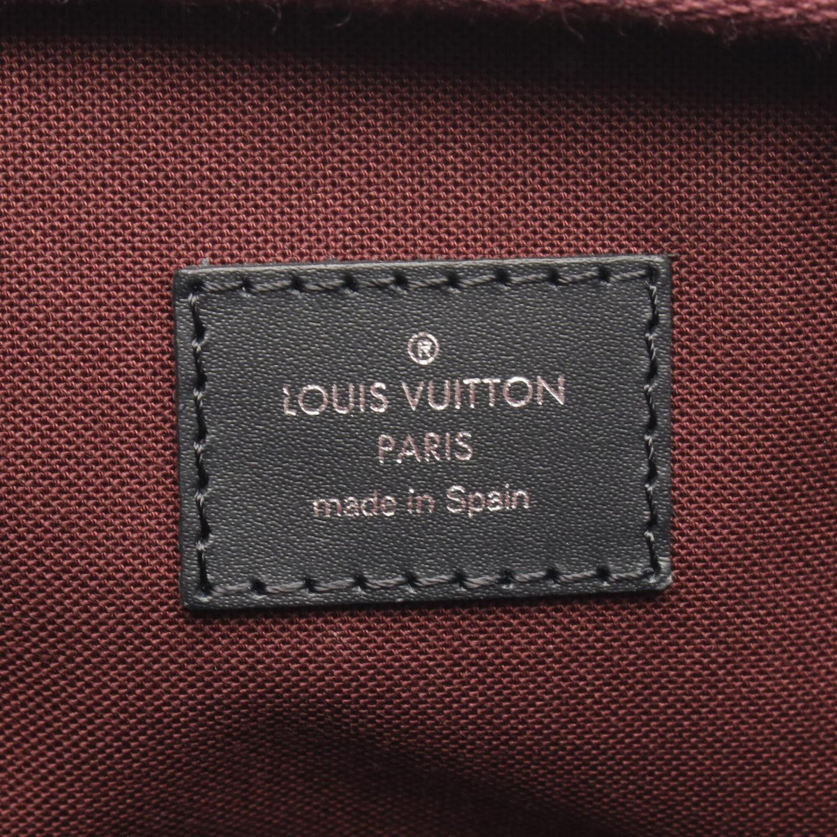Louis Vuitton Black Brown Leather Coated Canvas Briefcase Handbag (Pre-Owned)