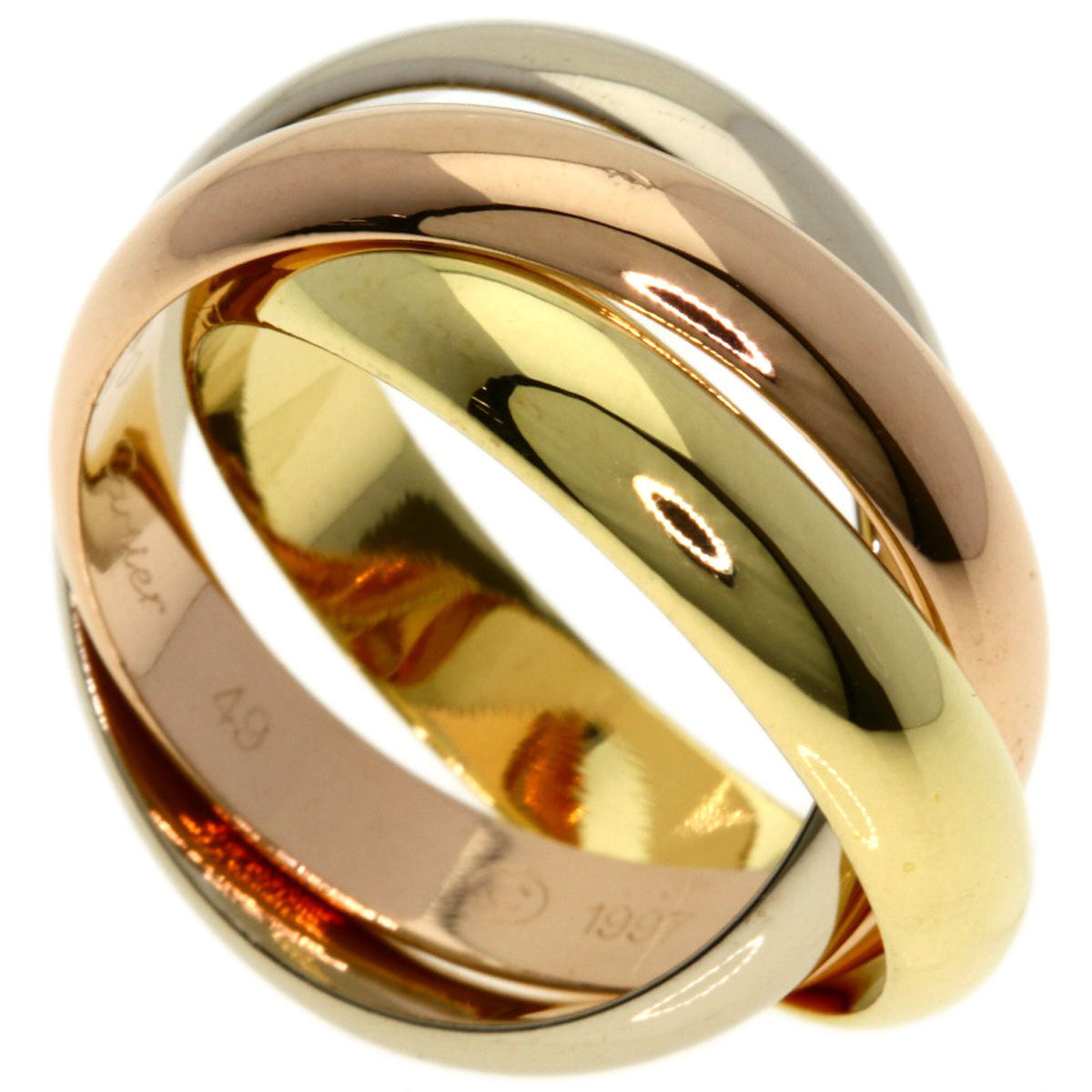 Cartier Trinity Yellow Gold (18K) Pink Gold (18K) White Gold (18K) Band Ring (Pre-Owned)