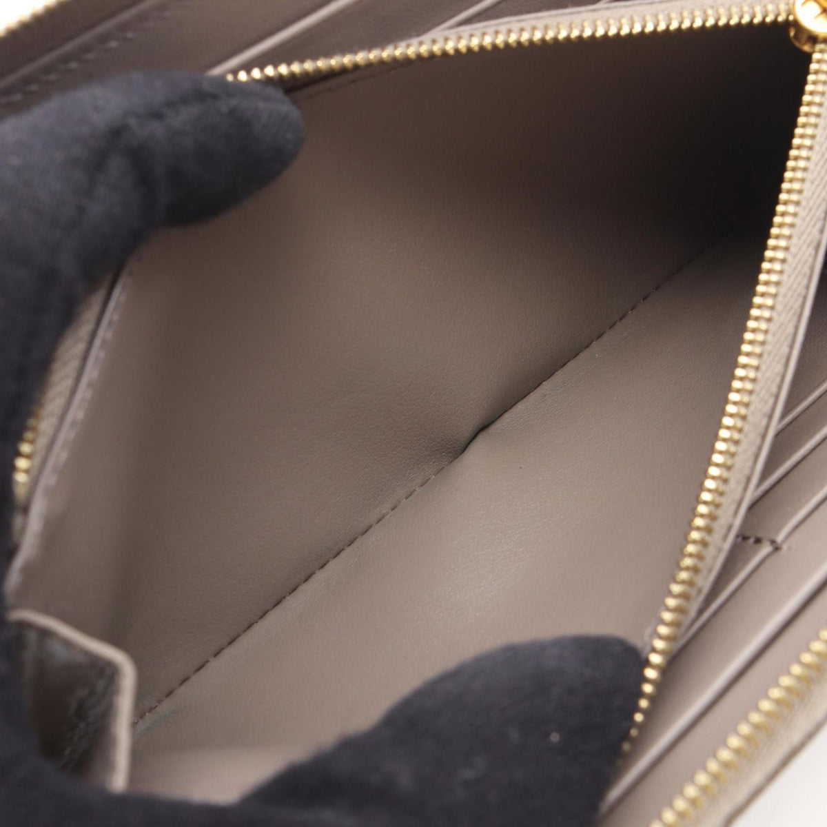 Celine Beige Leather Long Wallet (Bi-Fold) (Pre-Owned)